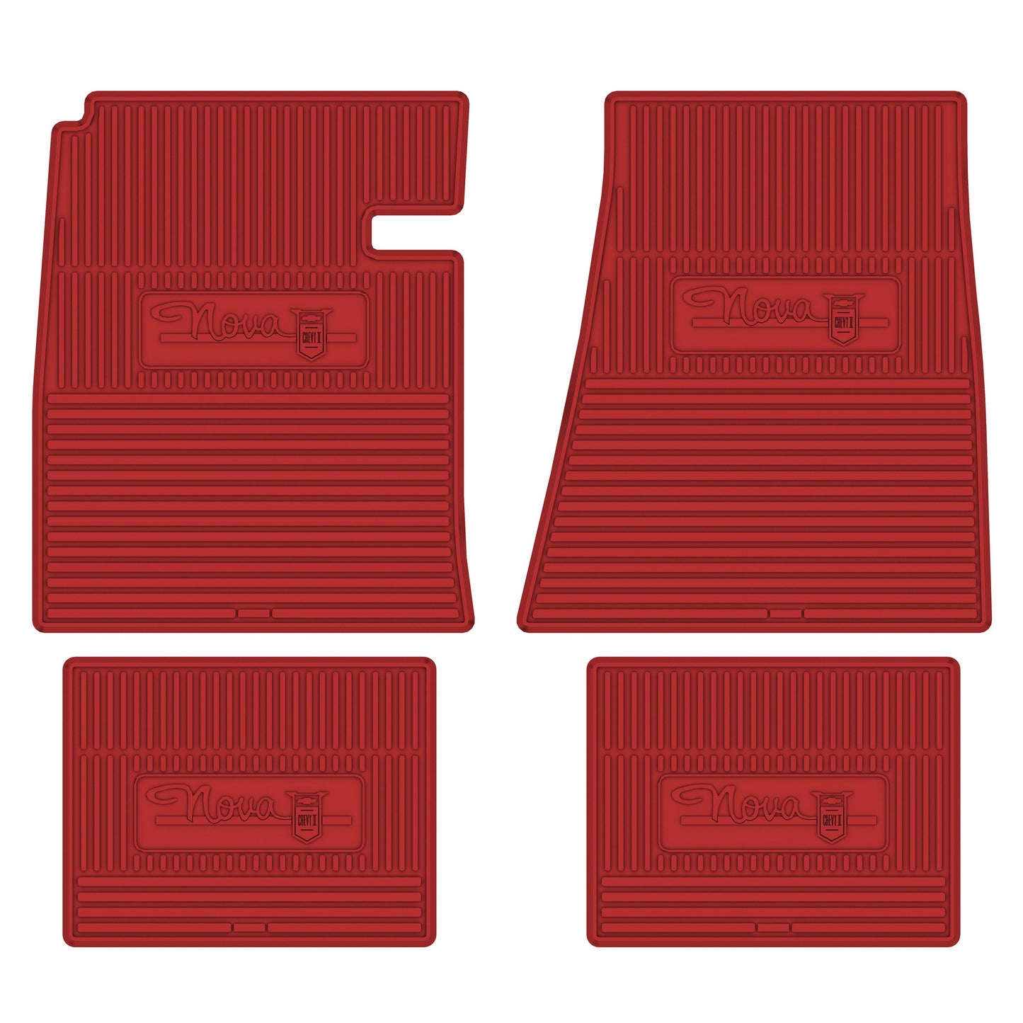 62-64 CHEVROLET 'NOVA' FLOOR MATS - BRIGHT RED
