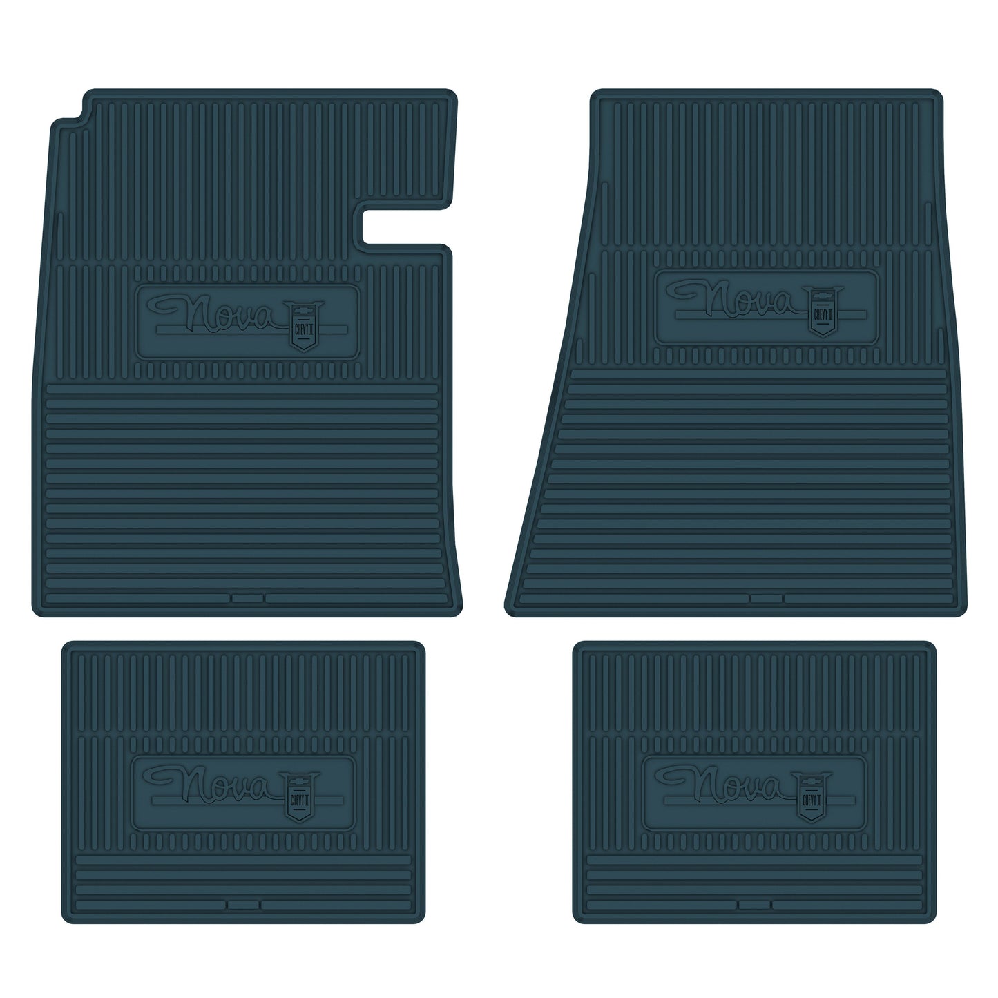 62-64 CHEVROLET 'NOVA' FLOOR MATS - TURQUOISE