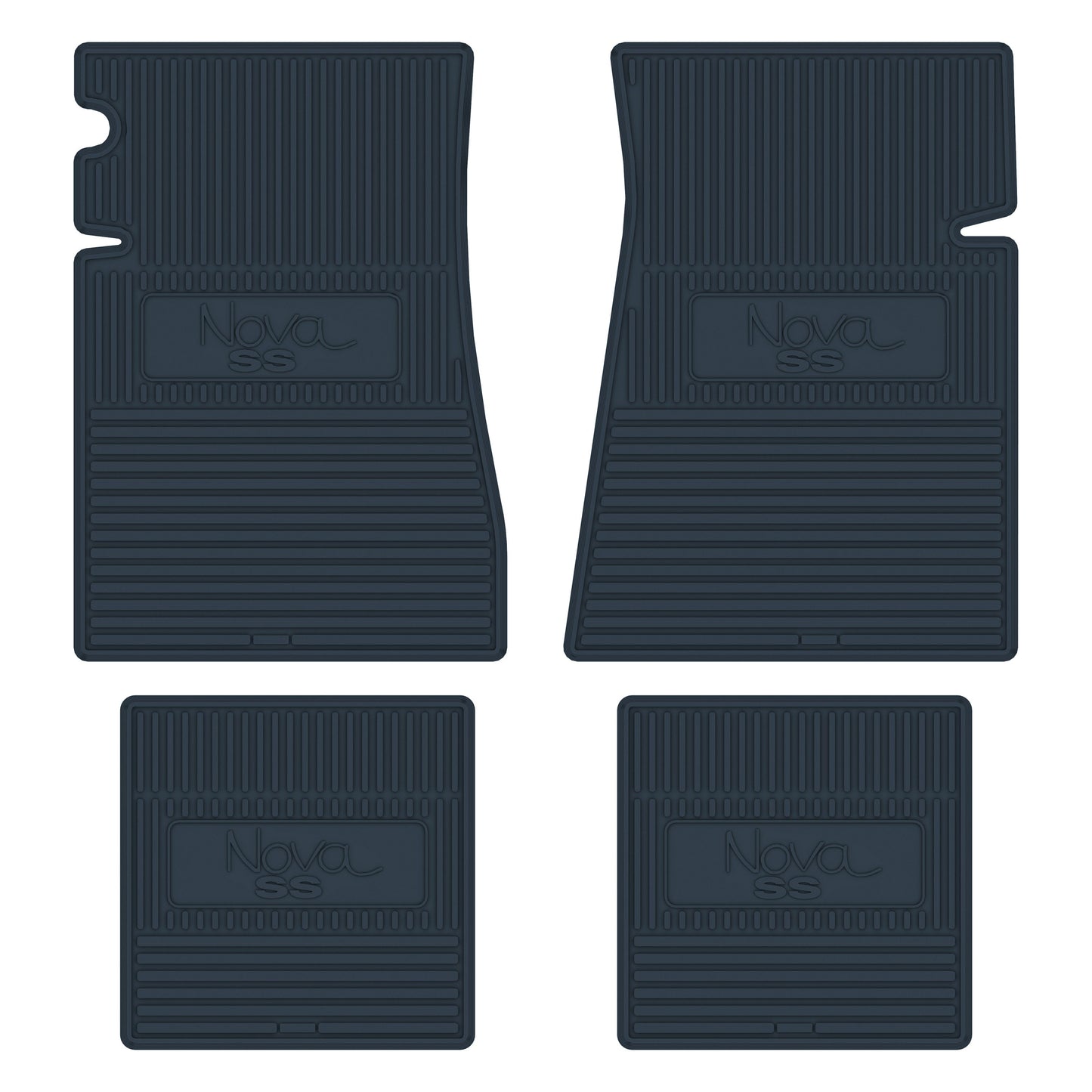 68-74 CHEVROLET 'NOVA SS' FLOOR MATS - DARK BLUE