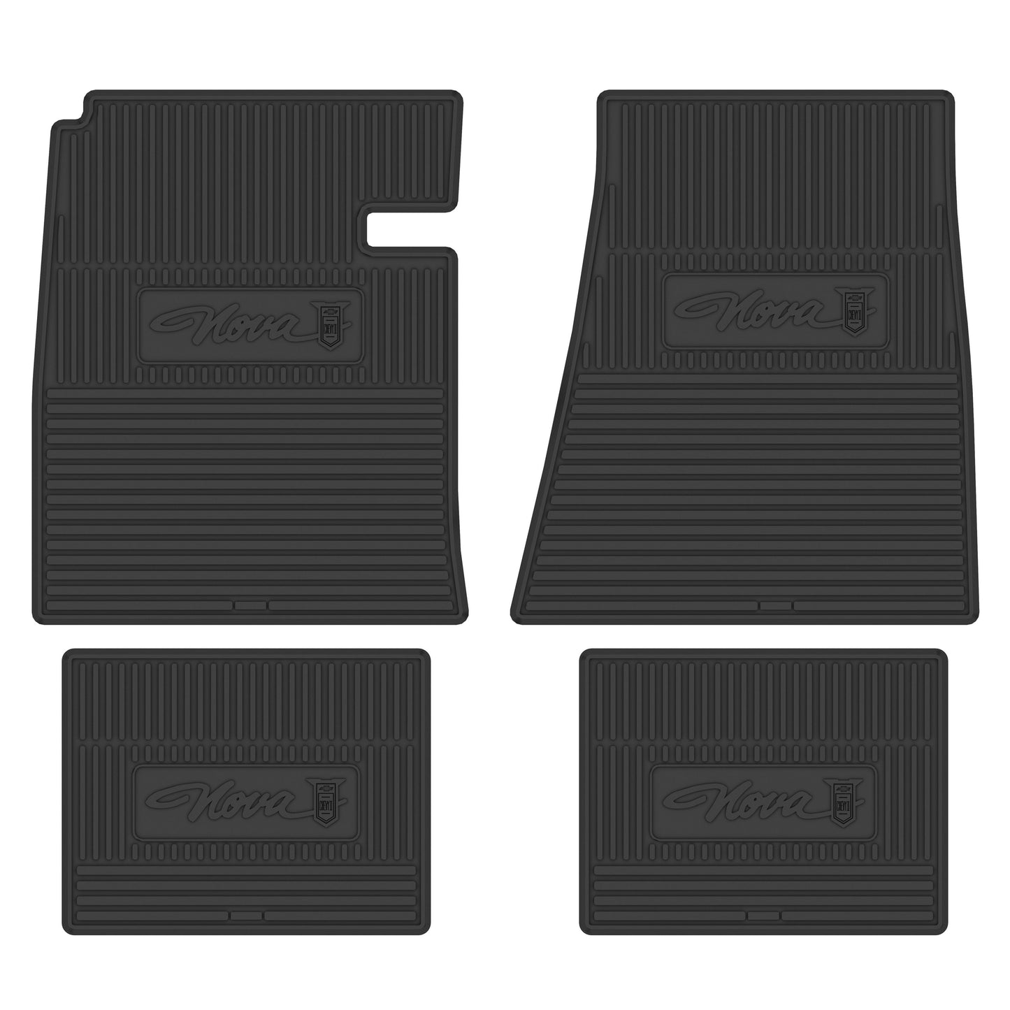 65 CHEVROLET 'NOVA' FLOOR MATS - BLACK
