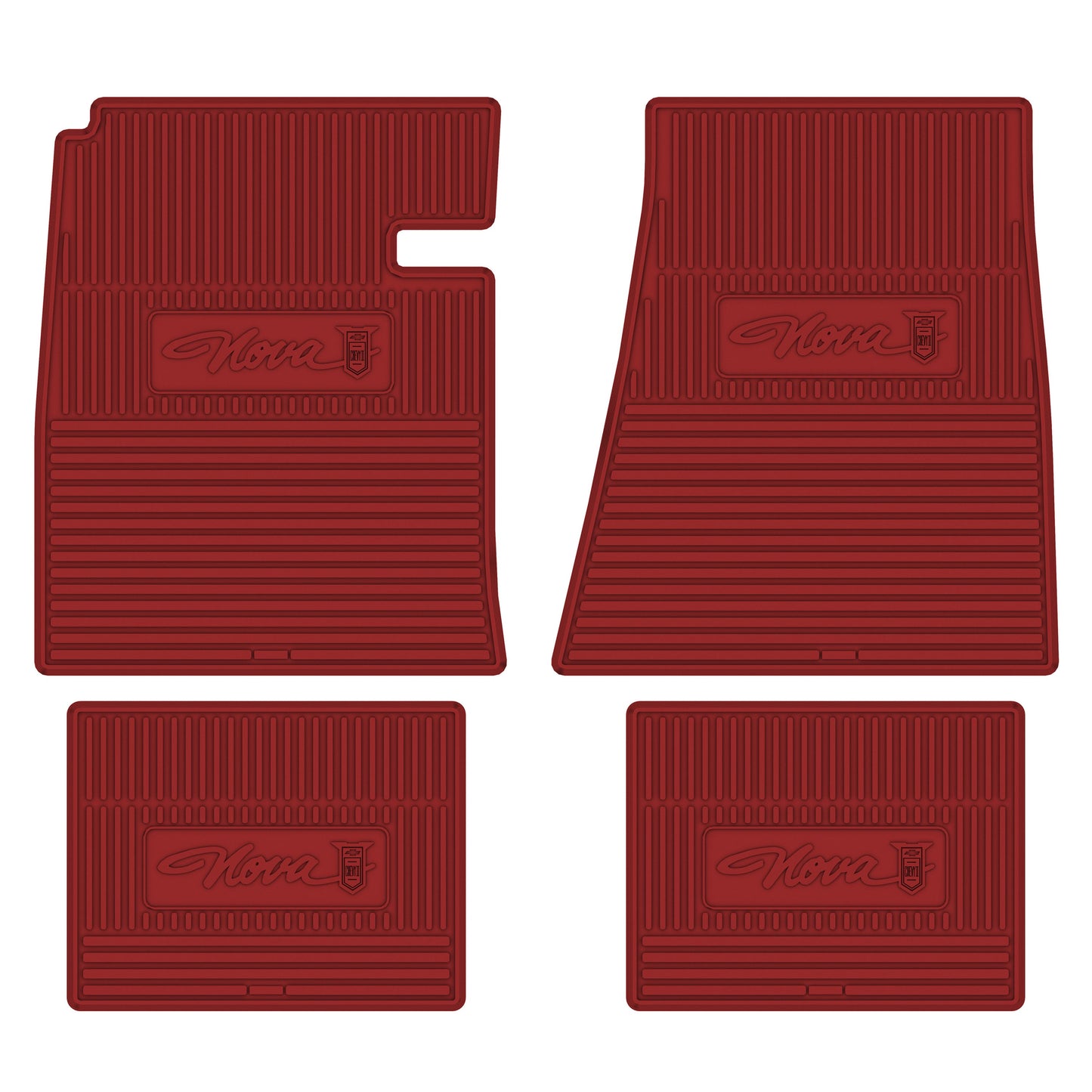 65 CHEVROLET 'NOVA' FLOOR MATS - RED