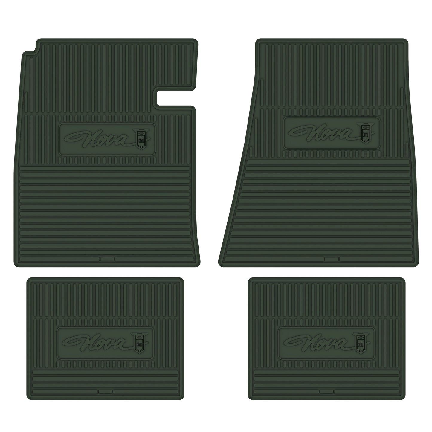 65 CHEVROLET 'NOVA' FLOOR MATS - GREEN