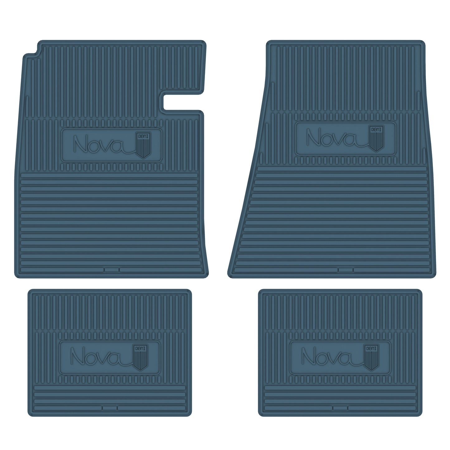 66-67 CHEVROLET 'NOVA' FLOOR MATS - MEDIUM BLUE
