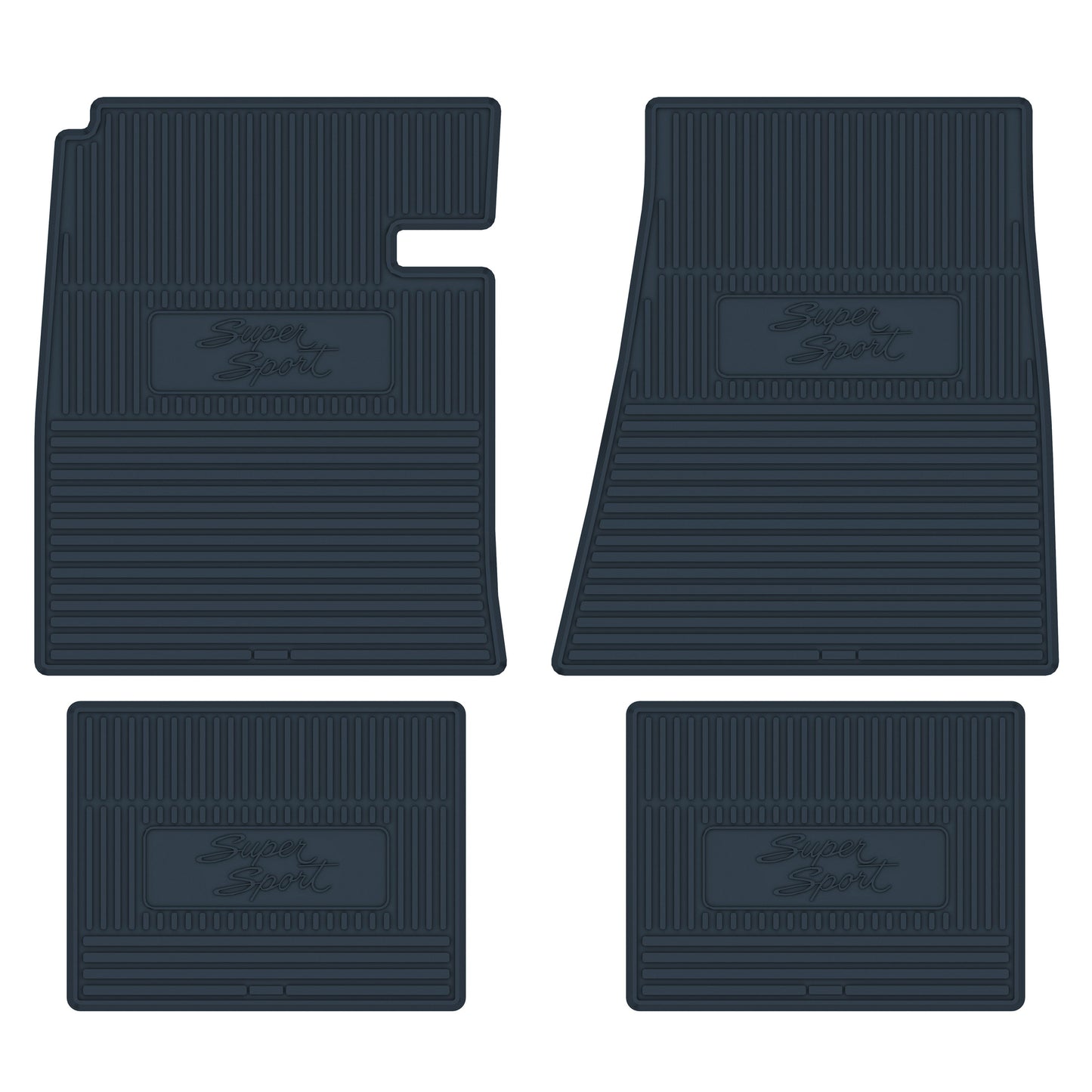 66-67 CHEVROLET 'NOVA SS' FLOOR MATS - DARK BLUE