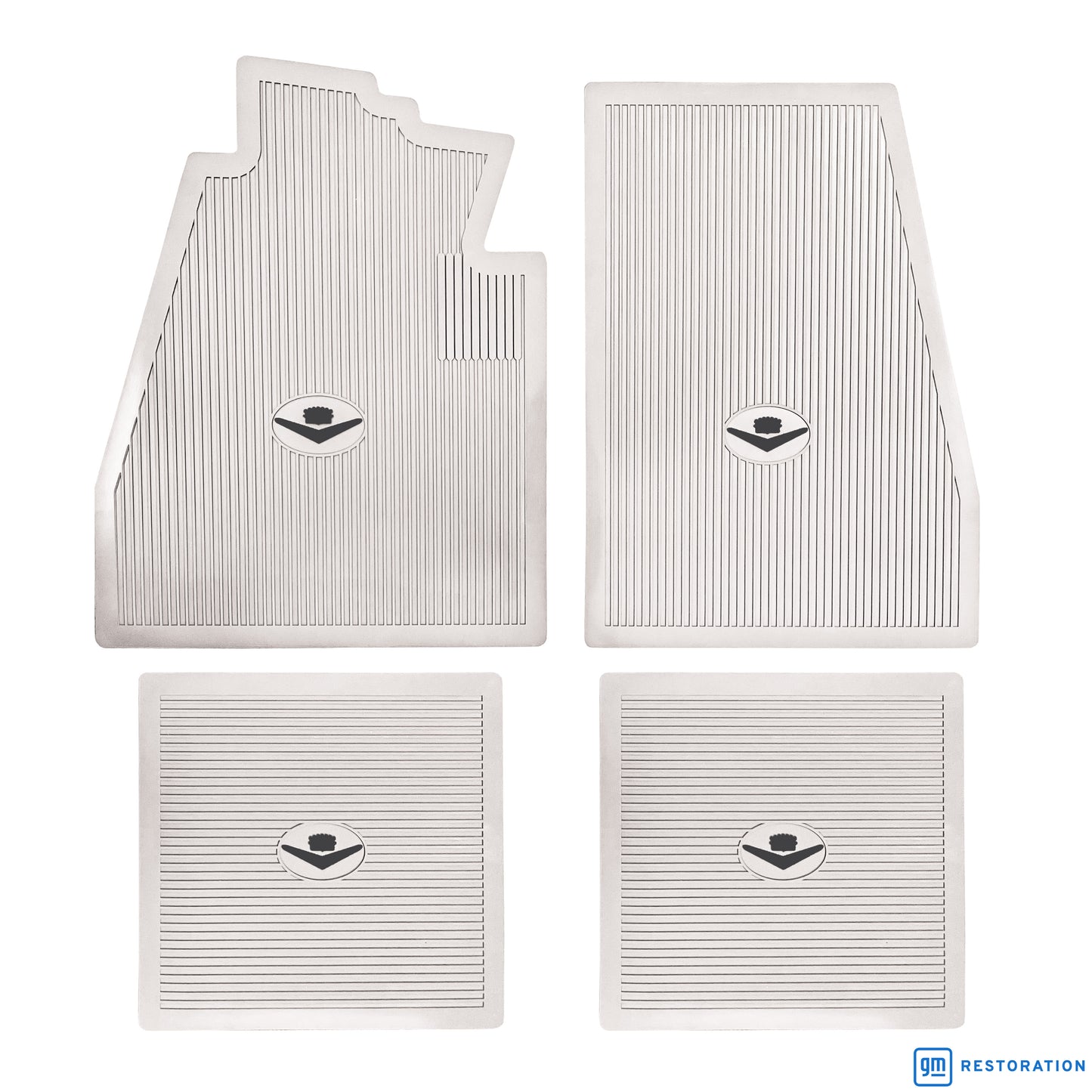 57-58 CADILLAC 'ORIGINAL REPRODUCTION' FLOOR MATS- WHITE
