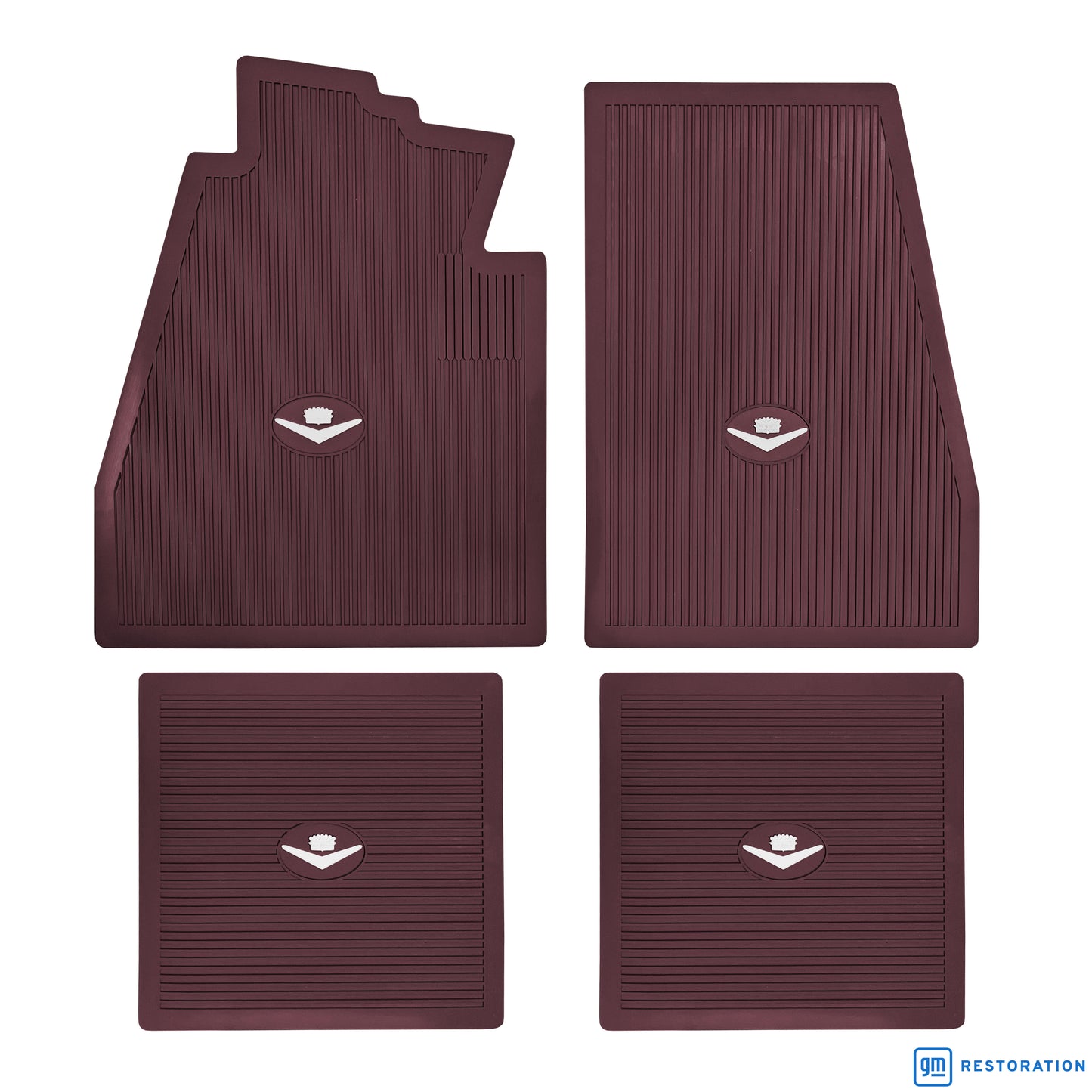 57-58 CADILLAC 'ORIGINAL REPRODUCTION' FLOOR MATS- MAROON