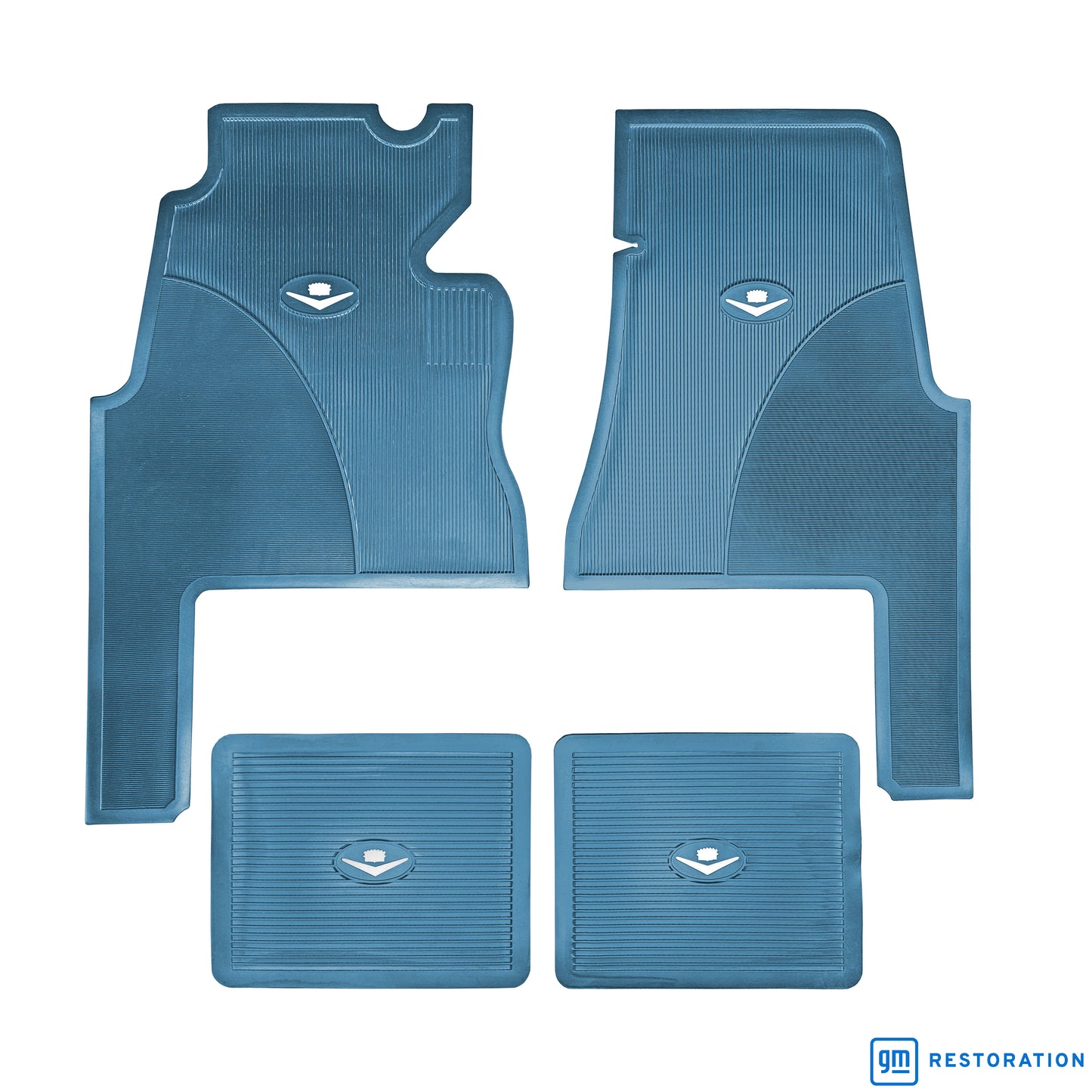 59-60 CADILLAC 'ORIGINAL REPRODUCTION' 2-DOOR FLOOR MATS - MEDIUM BLUE