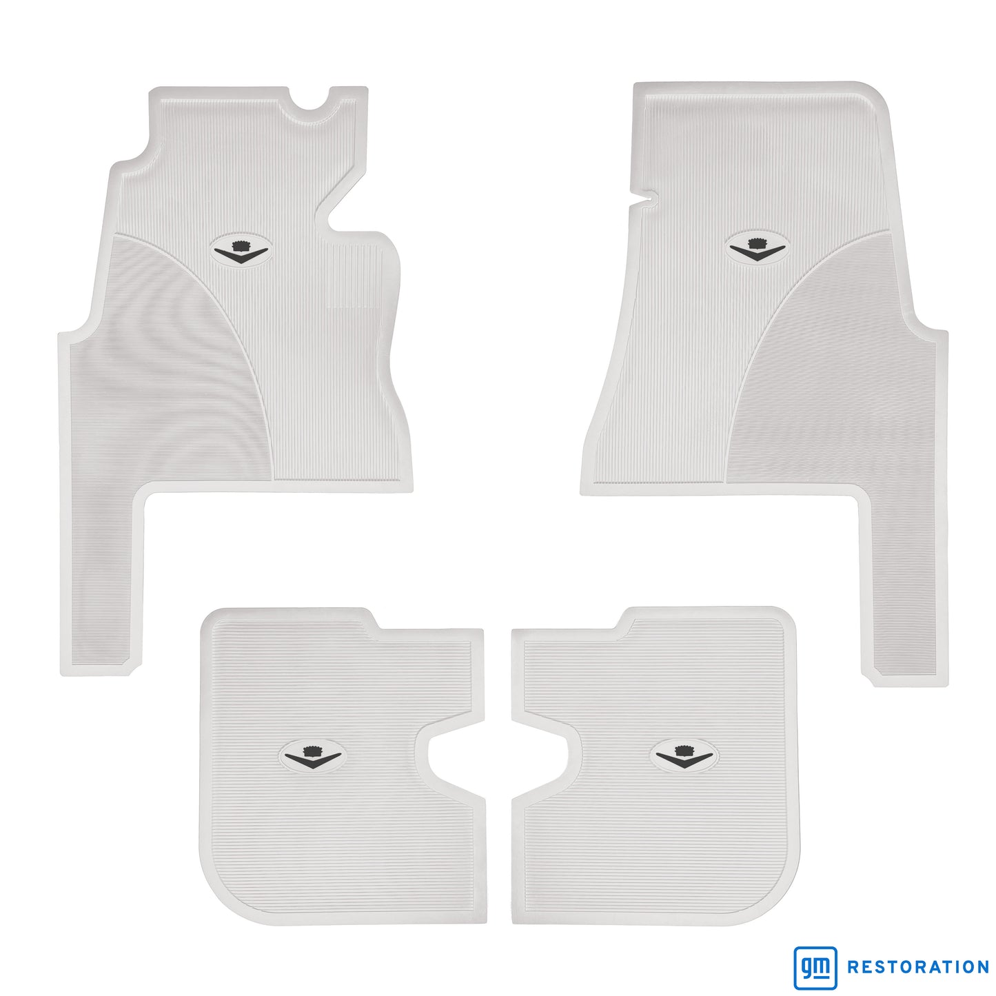 59-60 CADILLAC 'ORIGINAL REPRODUCTION' 4-DOOR FLOOR MATS - WHITE