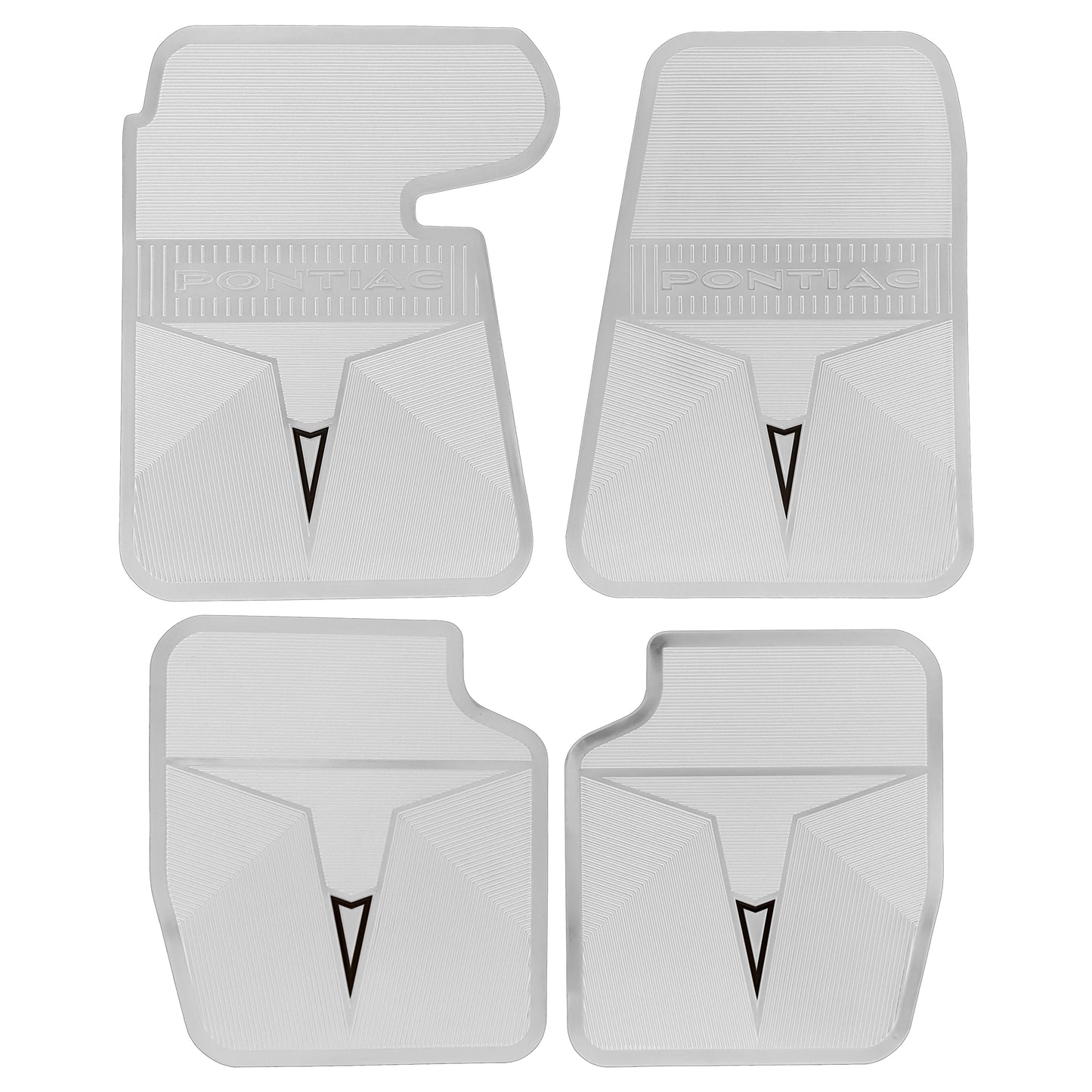 66-67 PONTIAC BONNEVILLE/CATALINA/GRAND PRIX ORIGINAL REPRODUCTION' FLOOR MATS - WHITE