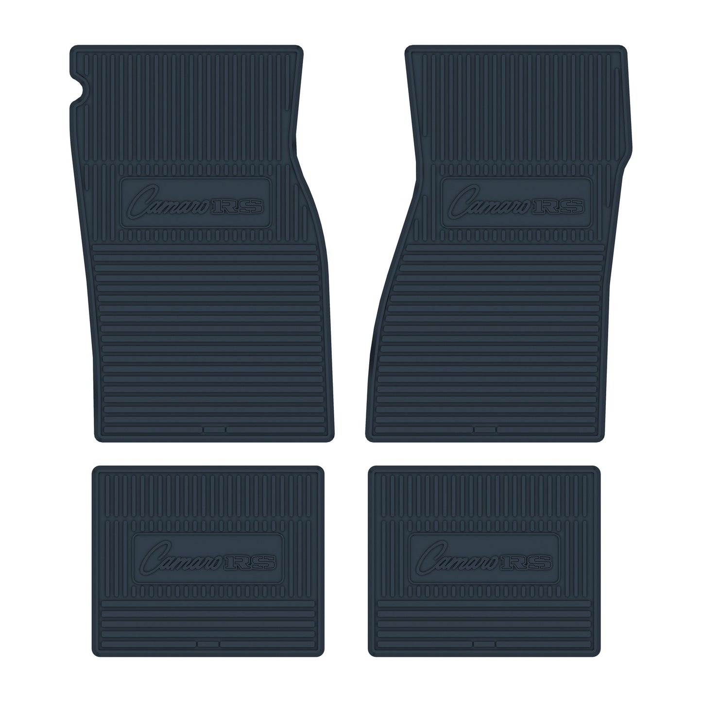 67-69 CHEVROLET 'CAMARO RS' FLOOR MATS - DARK BLUE