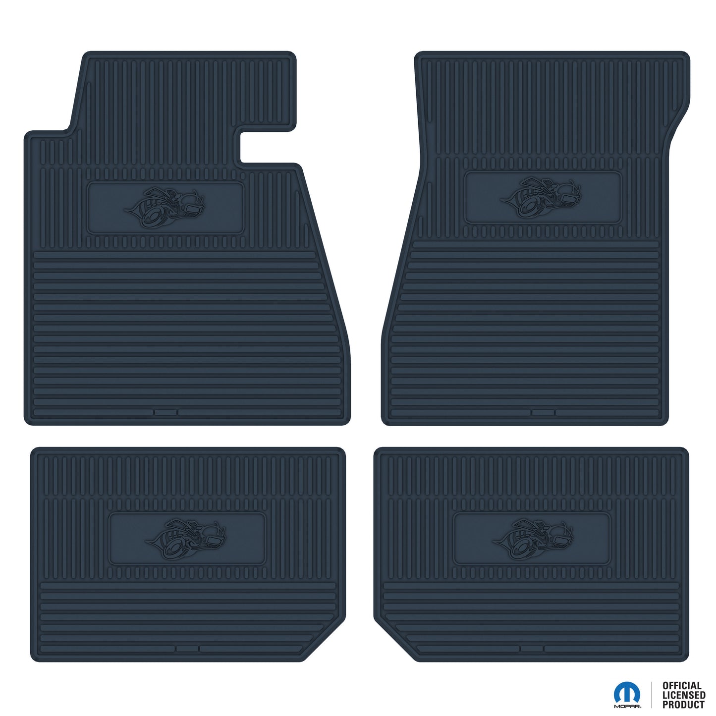 68-70 DODGE 'SUPERBEE' FLOOR MATS W/ AUTOMATIC TRANSMISSION - DARK BLUE