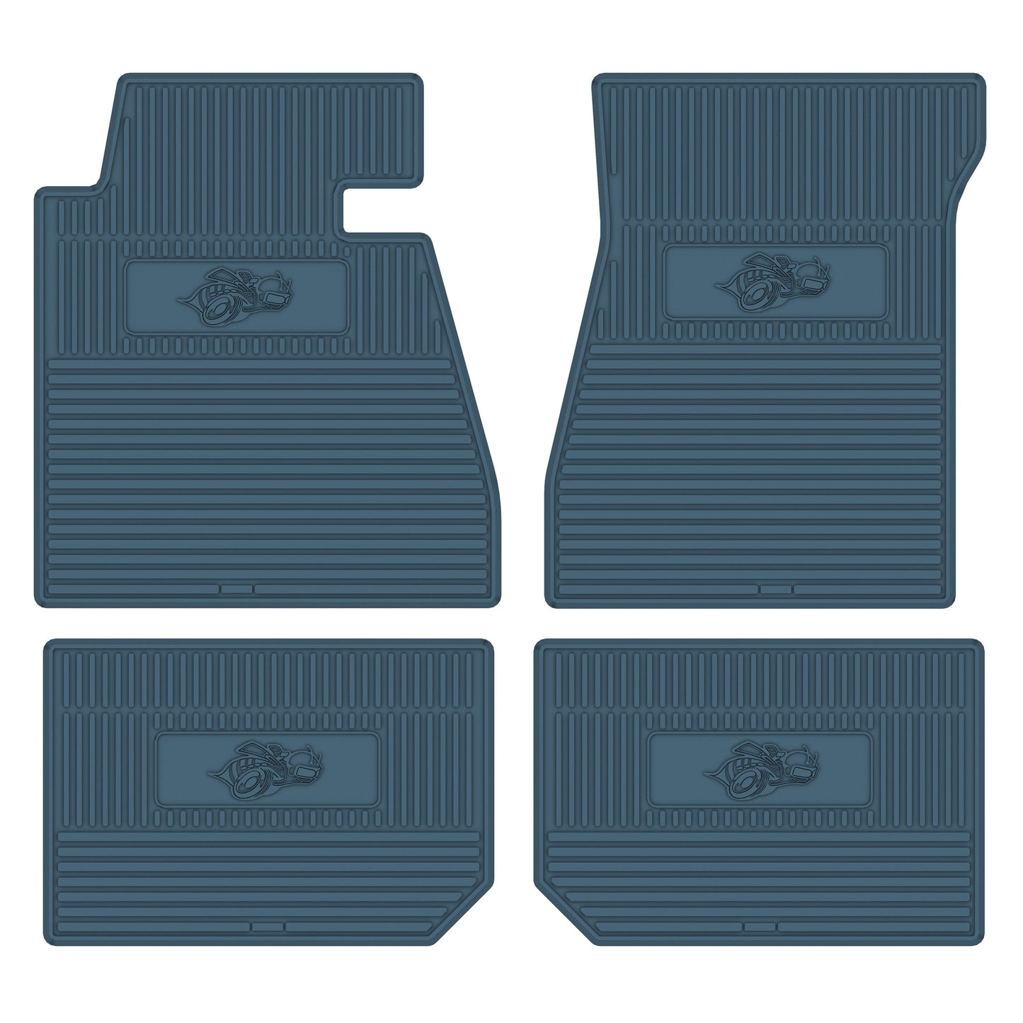 68-70 DODGE 'SUPERBEE' FLOOR MATS W/ AUTOMATIC TRANSMISSION - MEDIUM BLUE