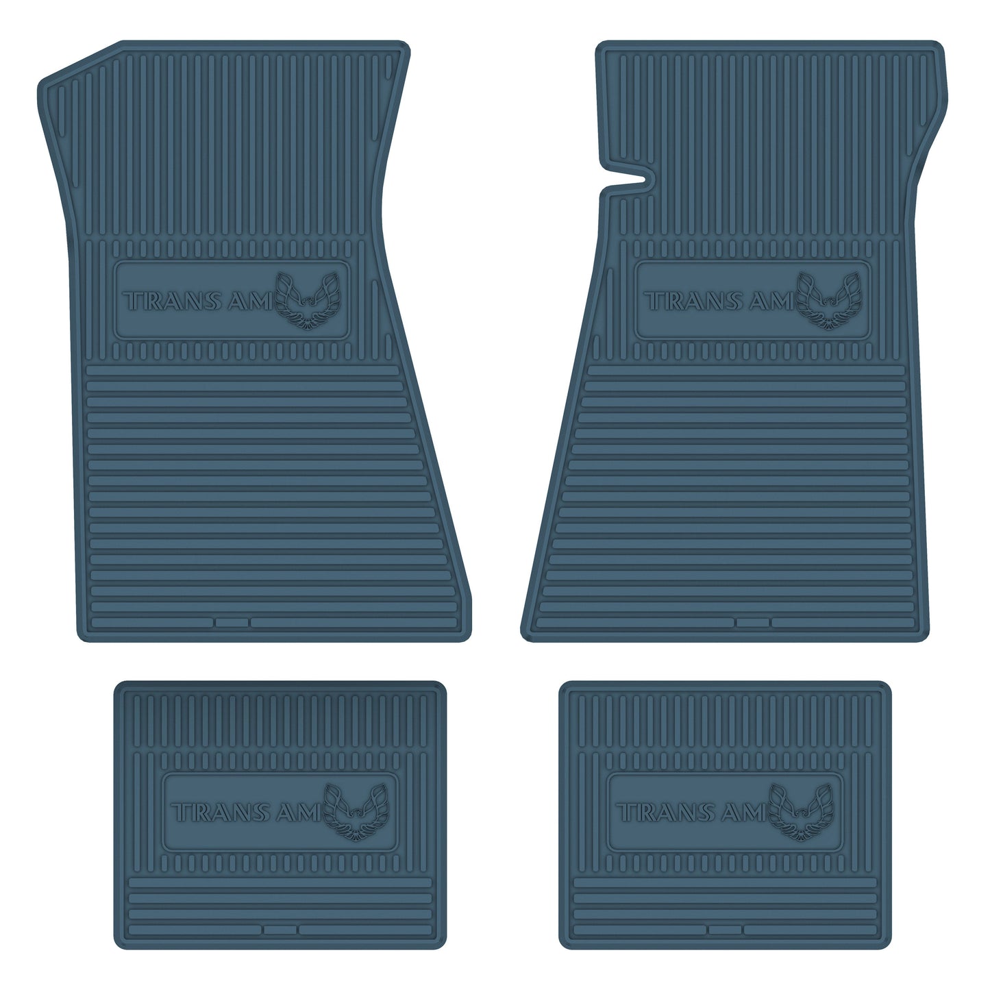 75-78 PONTIAC 'TRANS-AM' FLOOR MATS - MEDIUM BLUE