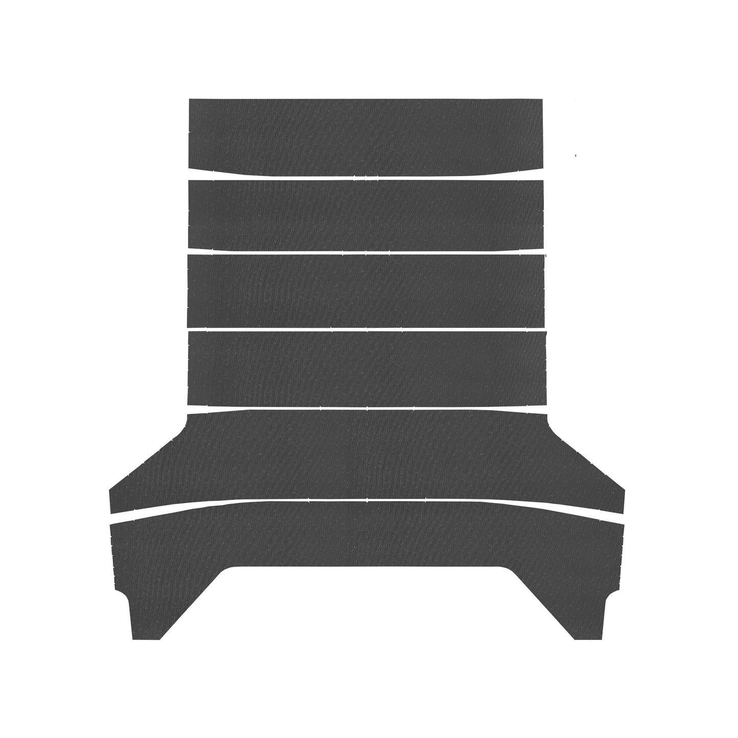 64-65 DODGE/PLYMOUTH B-BODY 2DR/4DR SEDAN HEADLINER (WEYMOUTH PERFORATED) - BLACK