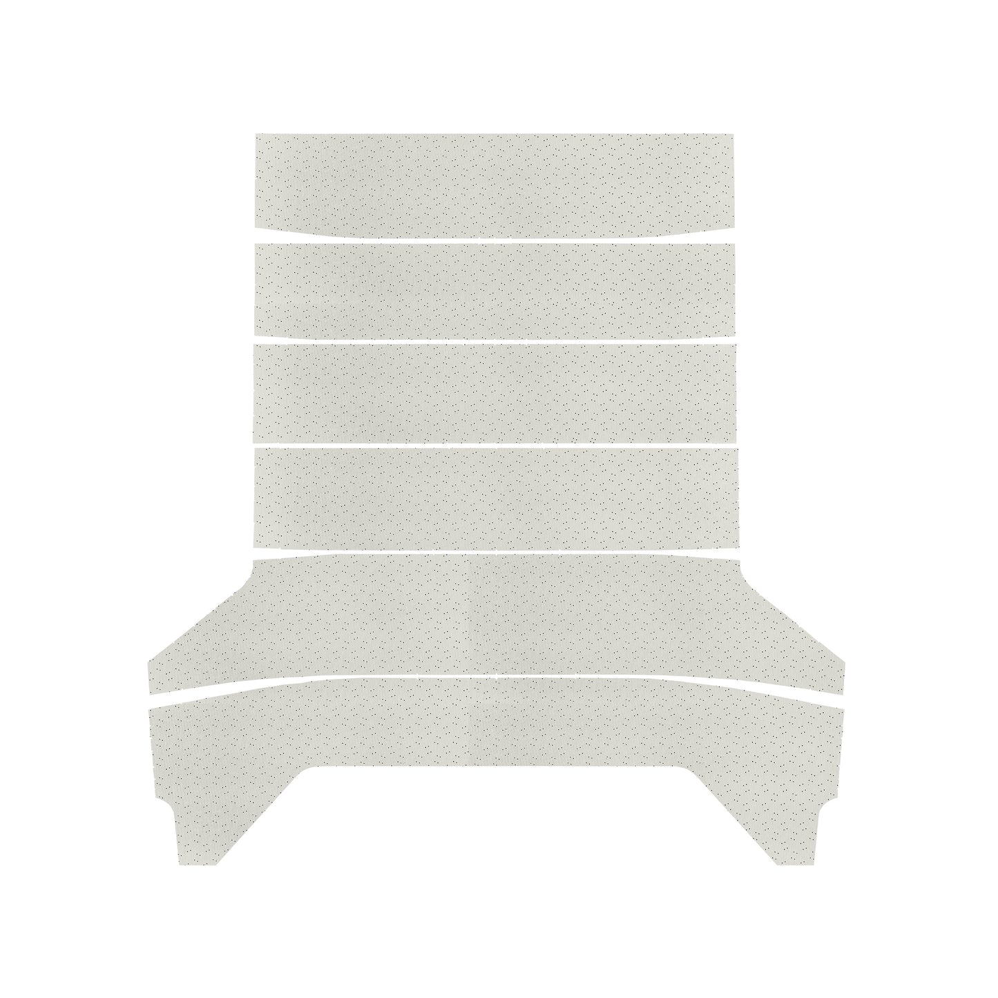 64-65 DODGE/PLYMOUTH B-BODY 2DR/4DR SEDAN HEADLINER (WEYMOUTH PERFORATED) - WHITE
