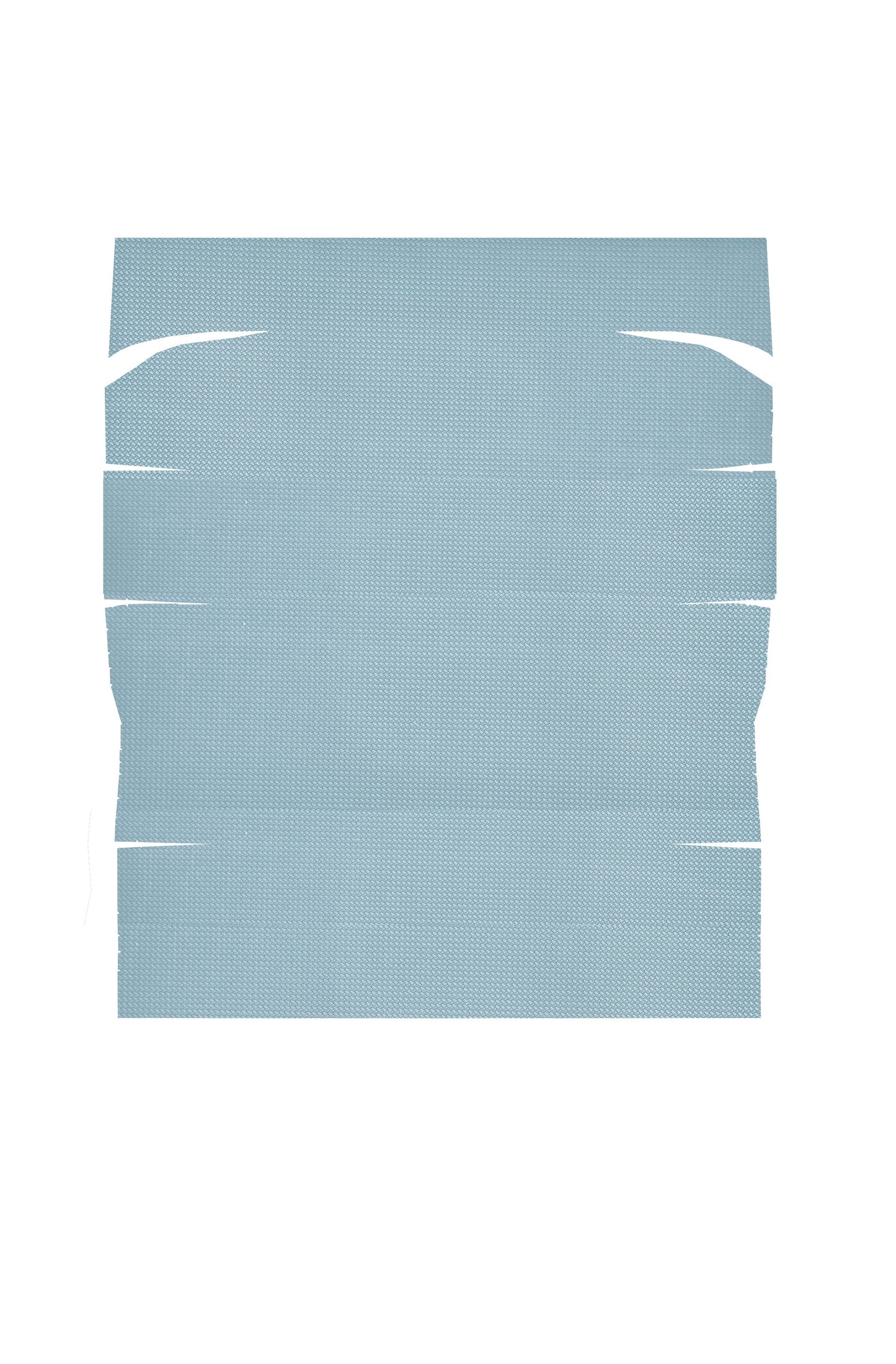 64 F-85/CUTLASS/442 HOLIDAY COUPE HEADLINER (BASKETWEAVE) - POWDER BLUE