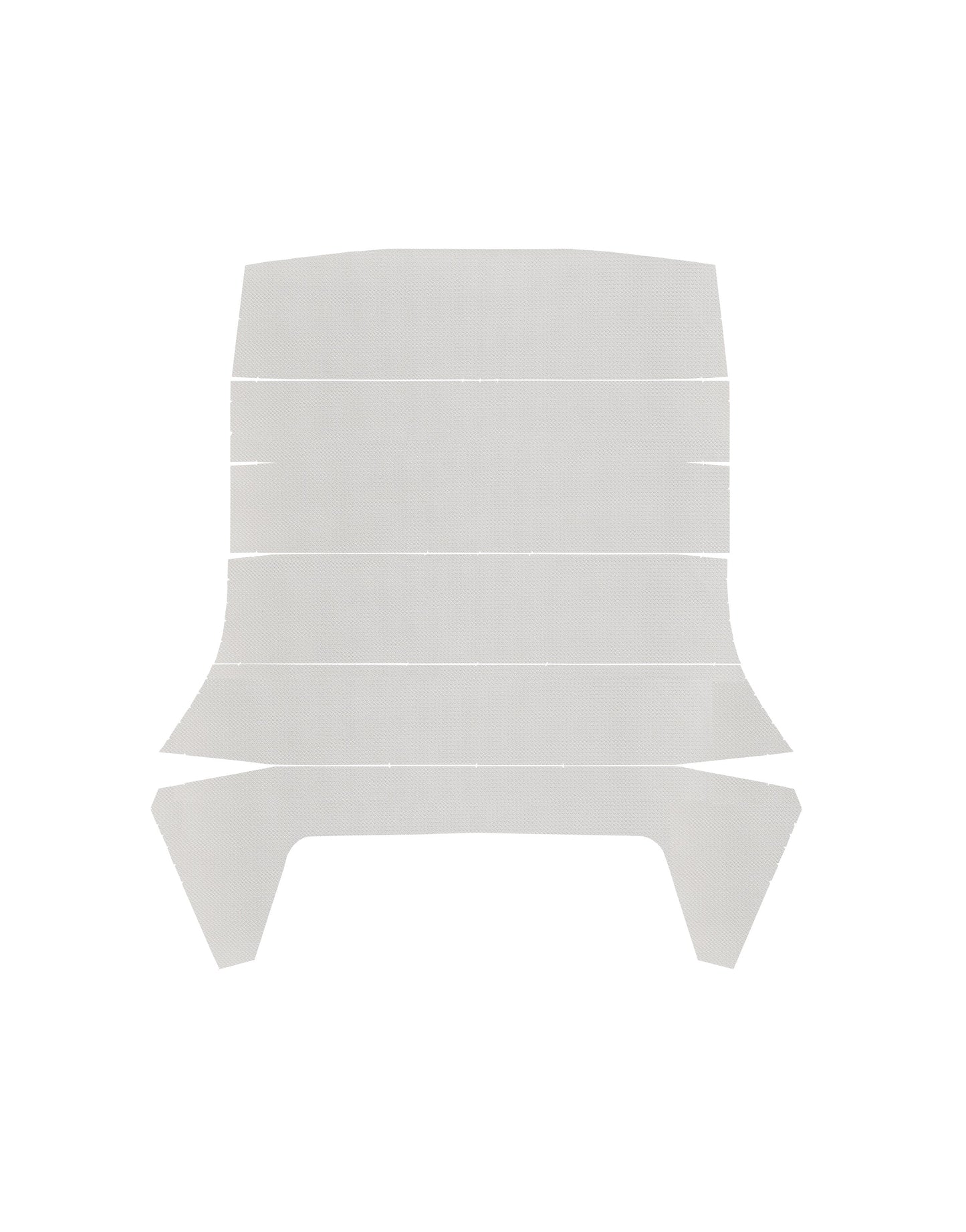 66 TEMPEST "EARLY PRODUCTION - 1ST DESIGN" HARDTOP HEADLINER (BASKETWEAVE) - WHITE