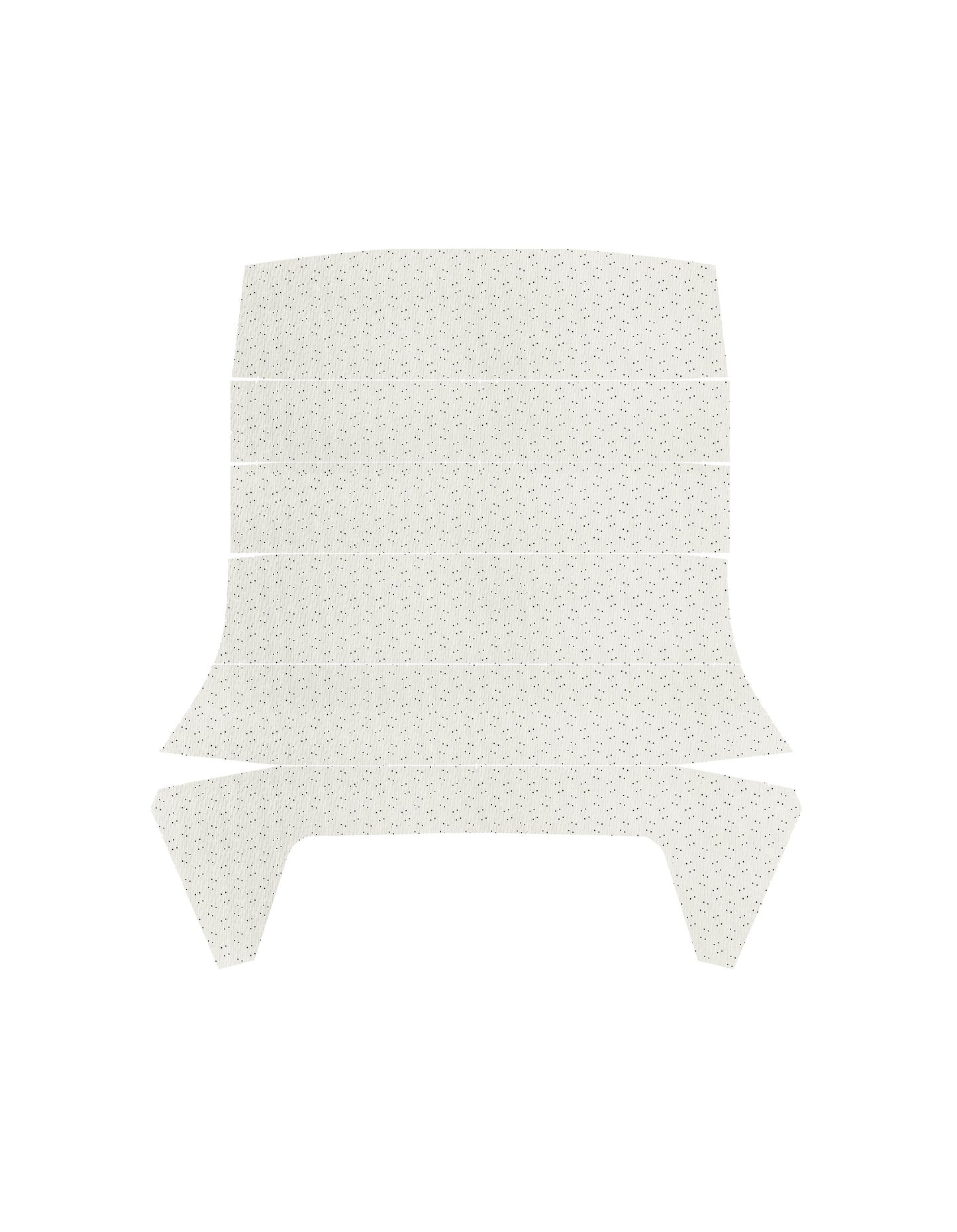 66 GTO/LEMANS "EARLY PRODUCTION - 1ST DESIGN" HEADLINER (WEYMOUTH PERFORATED) - WHITE