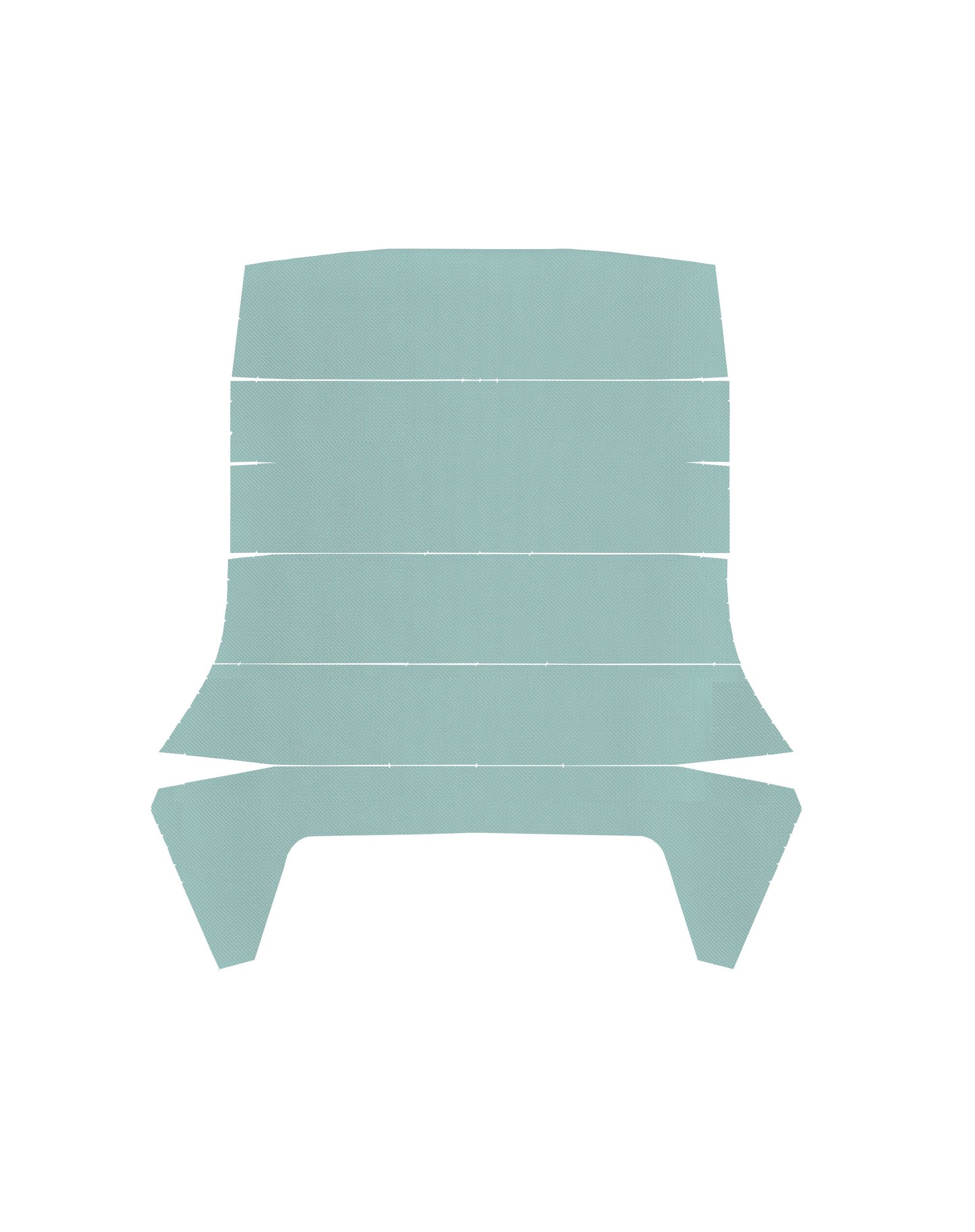 66-67 TEMPEST "2ND DESIGN" HARDTOP HEADLINER (BASKETWEAVE) - AQUA