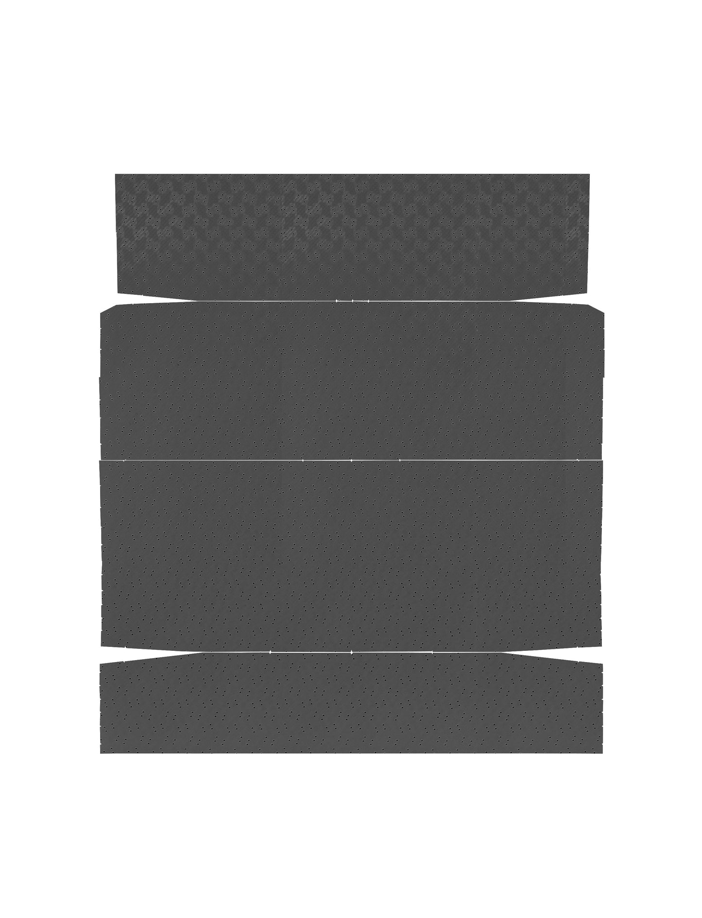 66-67 GTO/LEMANS "2ND DESIGN" HARDTOP HEADLINER (FINE DIAMOND PERFORATED) - BLACK