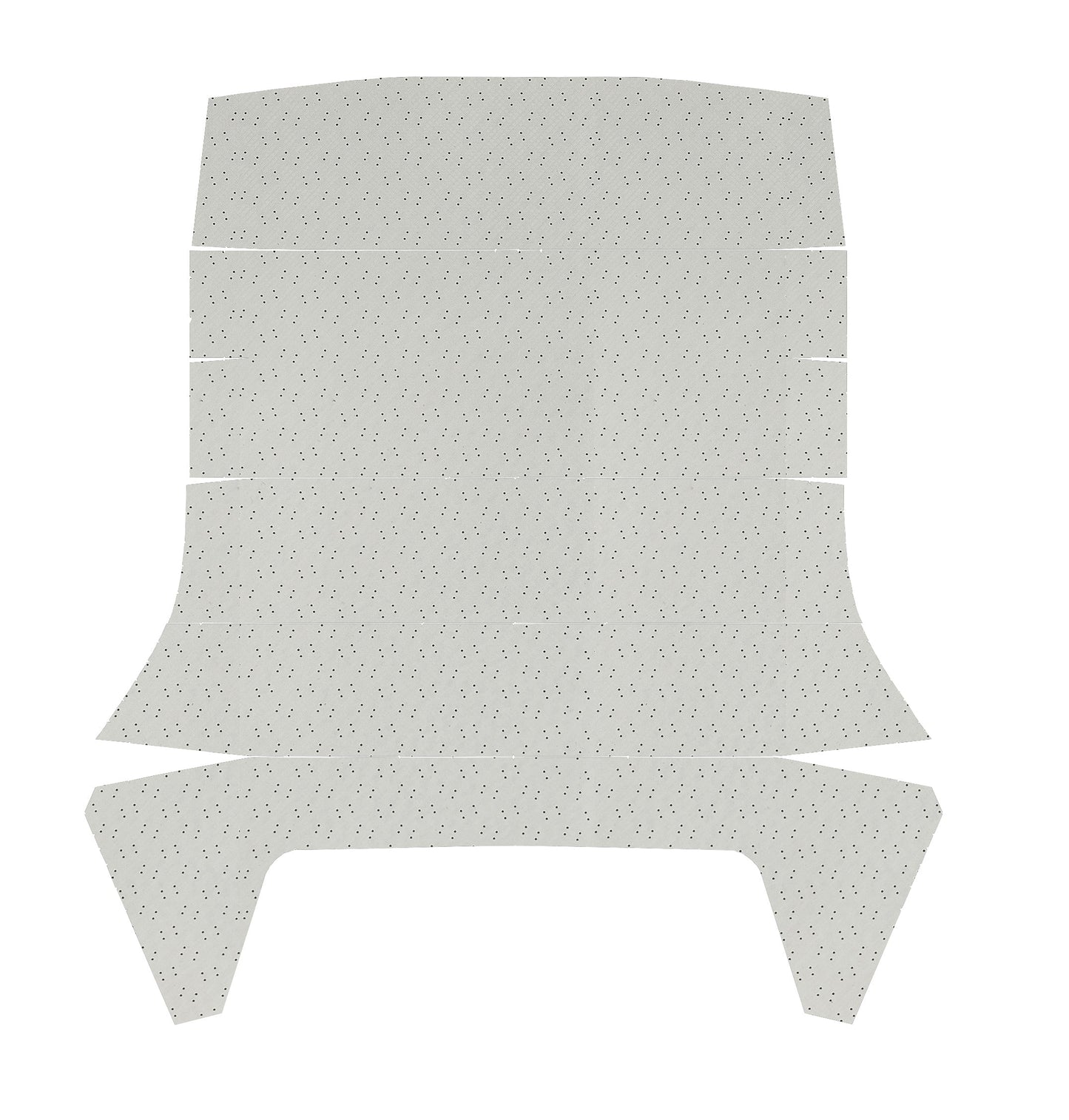 66 GTO/LEMANS "EARLY PRODUCTION - 1ST DESIGN" HEADLINER (FINE DIAMOND PERFORATED) - WHITE