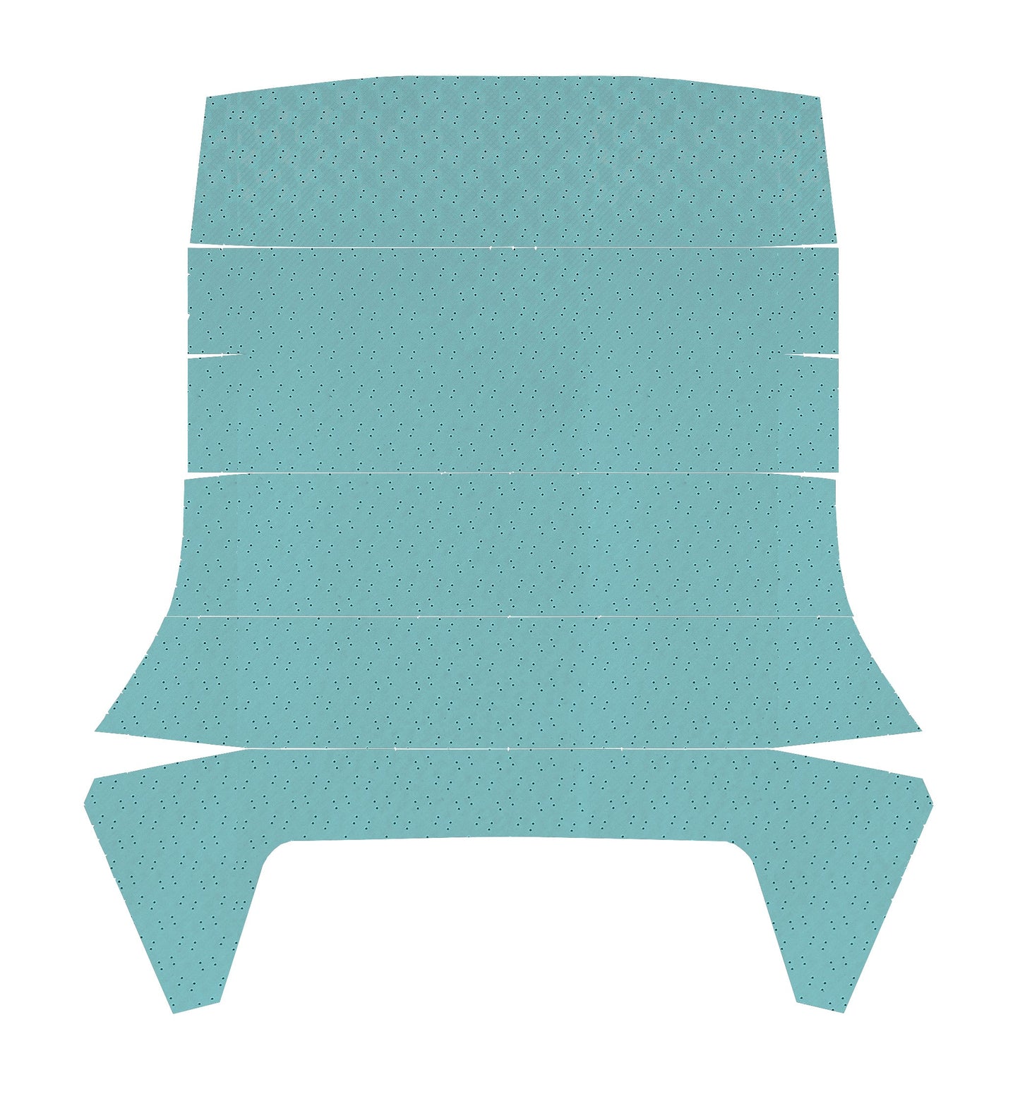 66 GTO/LEMANS "EARLY PRODUCTION - 1ST DESIGN" HEADLINER (FINE DIAMOND PERFORATED) - TURQUOISE