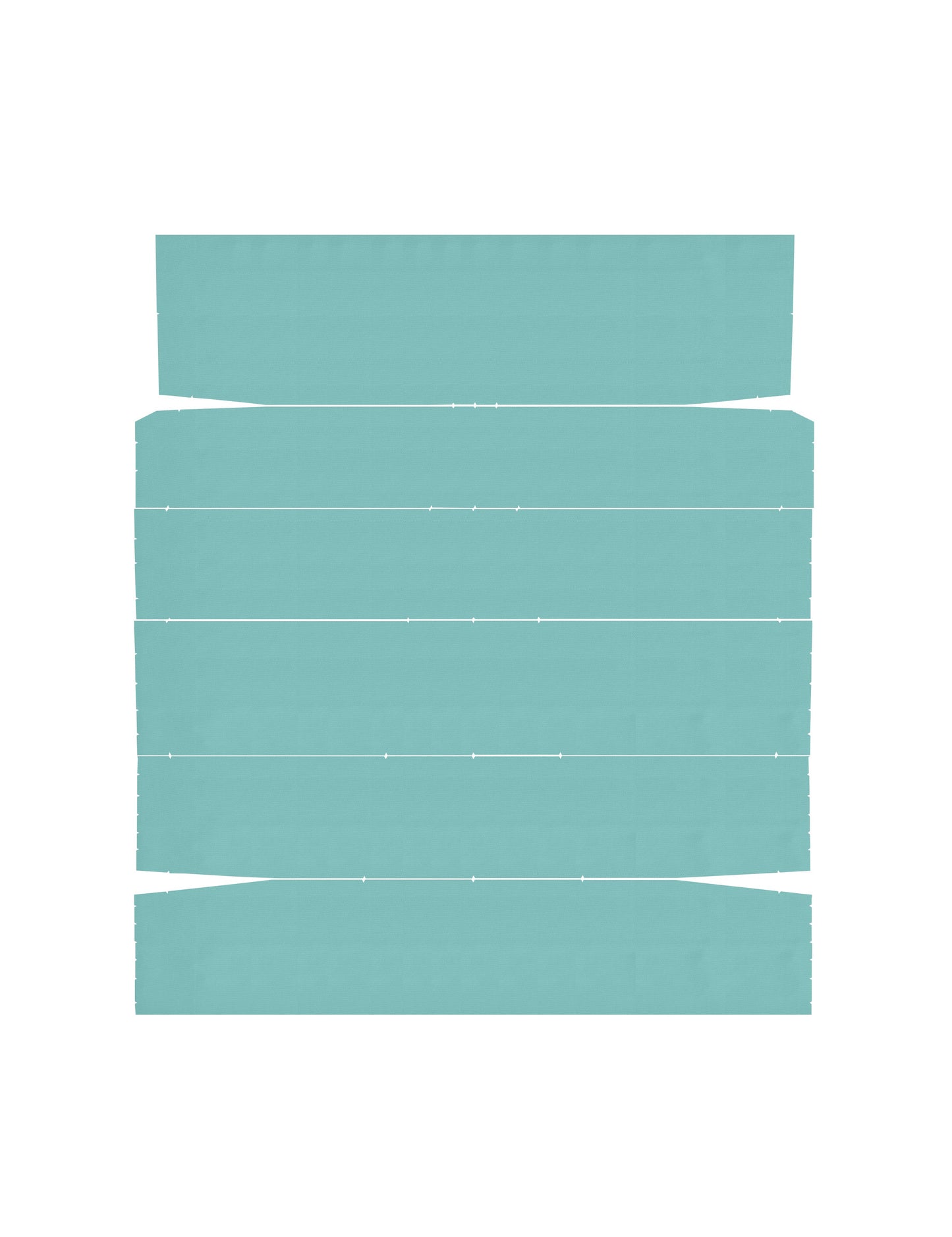 66-67 TEMPEST CUSTOM "2ND DESIGN" HARDTOP HEADLINER (TIER) - TURQUOISE