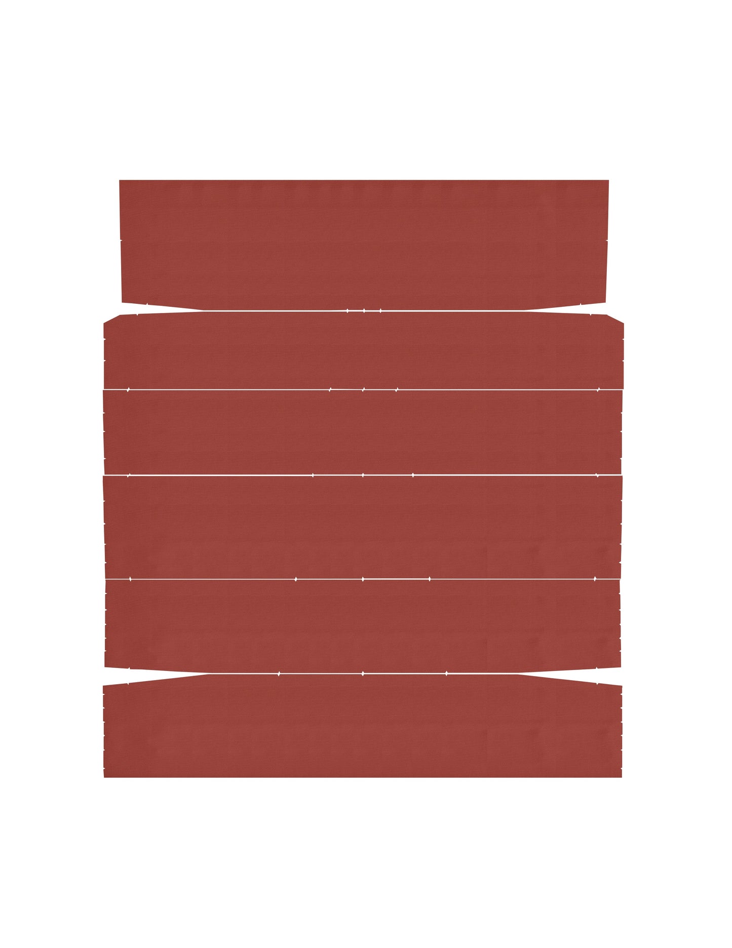 66 CHEVELLE "2ND DESIGN" HARDTOP HEADLINER (TIER)- RED