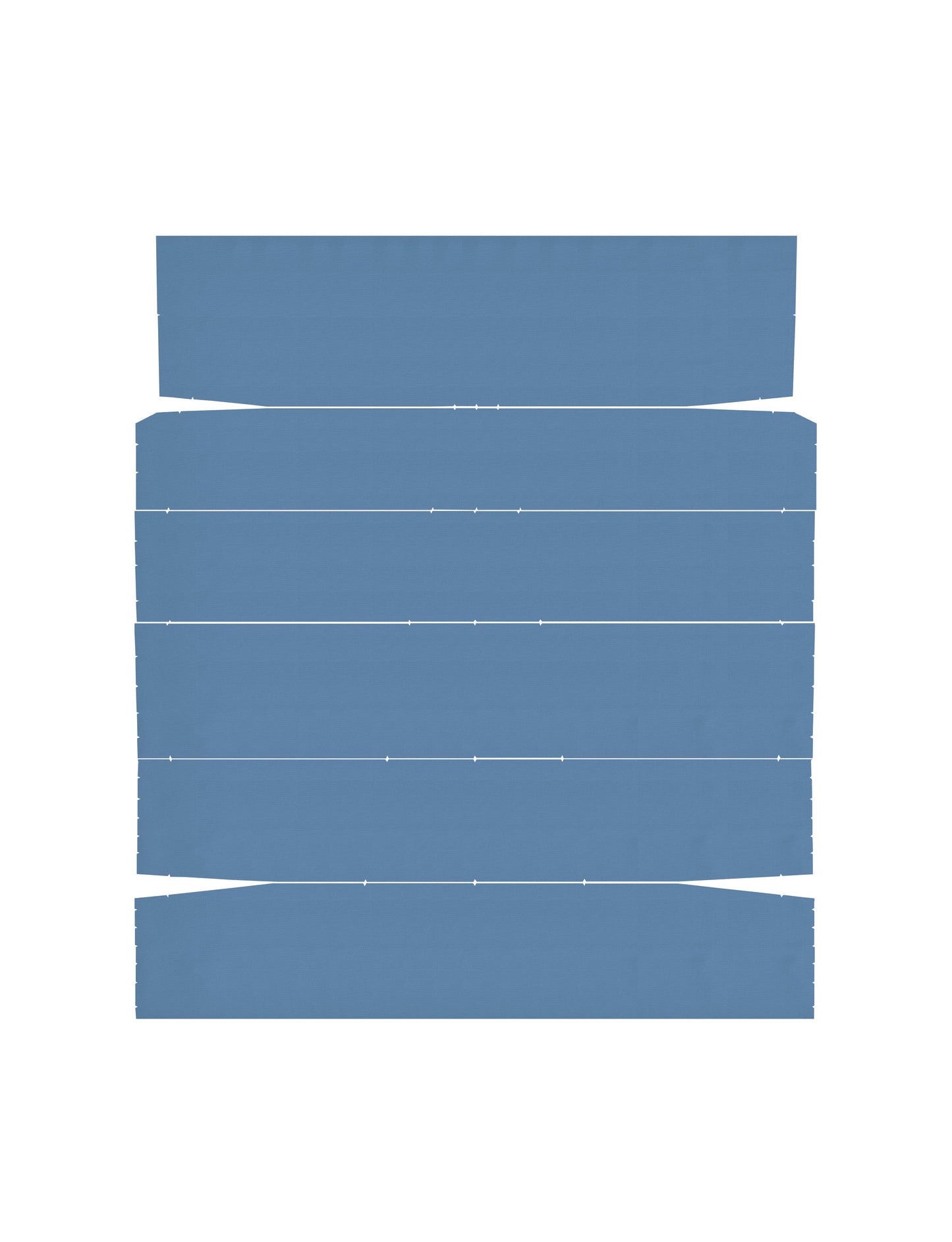 66 CHEVELLE "2ND DESIGN" HARDTOP HEADLINER (TIER)- MEDIUM BLUE