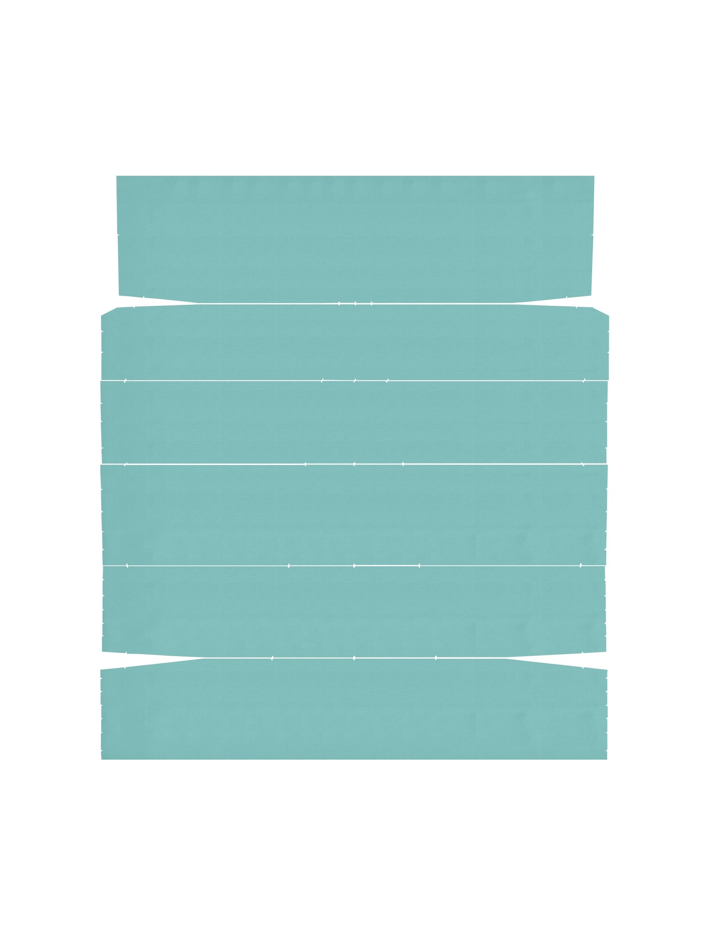 66 CHEVELLE "2ND DESIGN" HARDTOP HEADLINER (TIER)- TURQUOISE