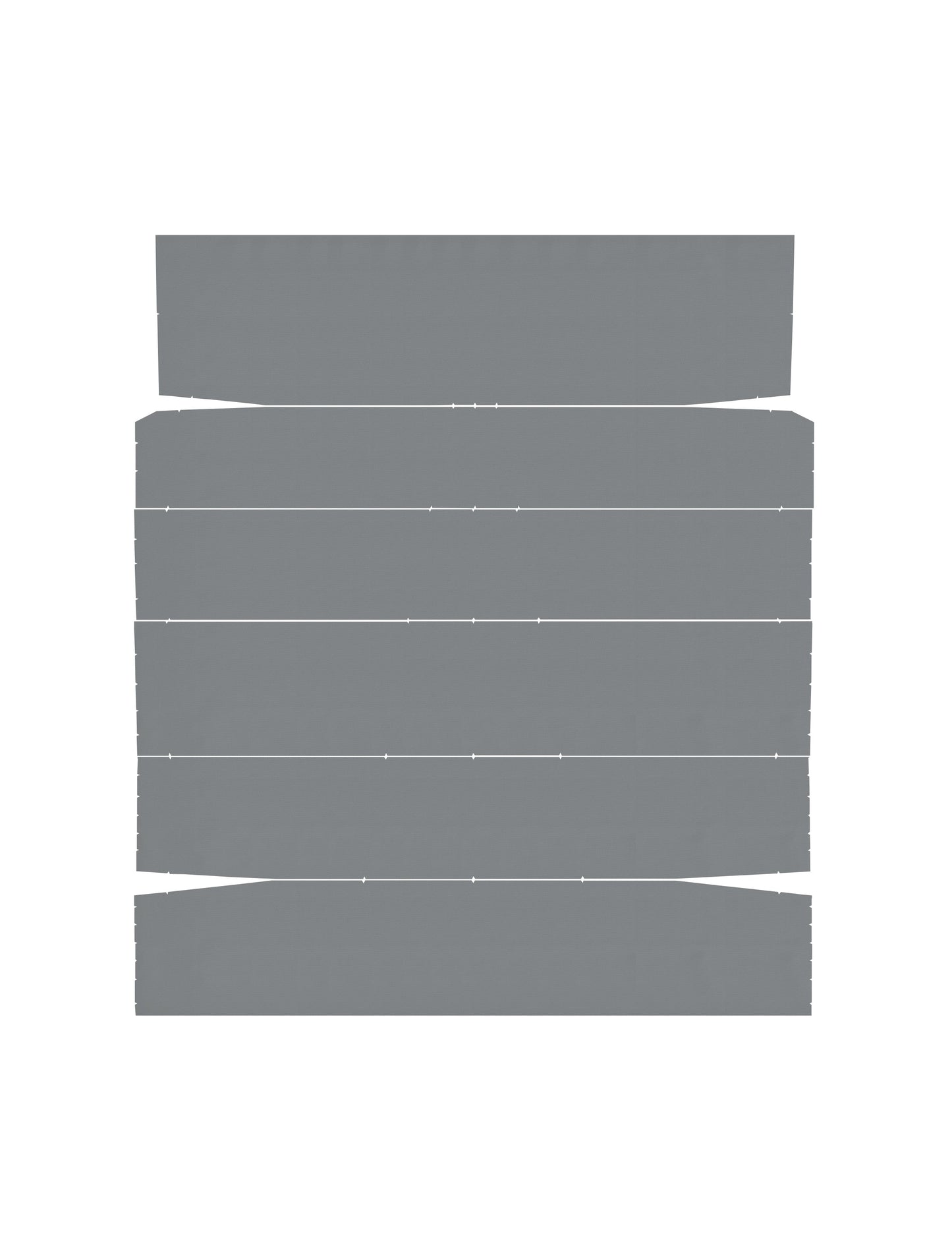 66-67 SKYLARK/GS "2ND DESIGN" SPORT COUPE HEADLINER (TIER) - GRAY