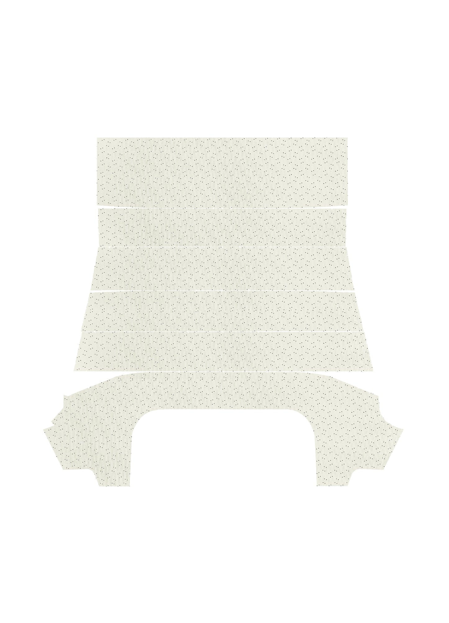 67-69 BARRACUDA HARDTOP HEADLINER (WEYMOUTH PERFORATED) - WHITE