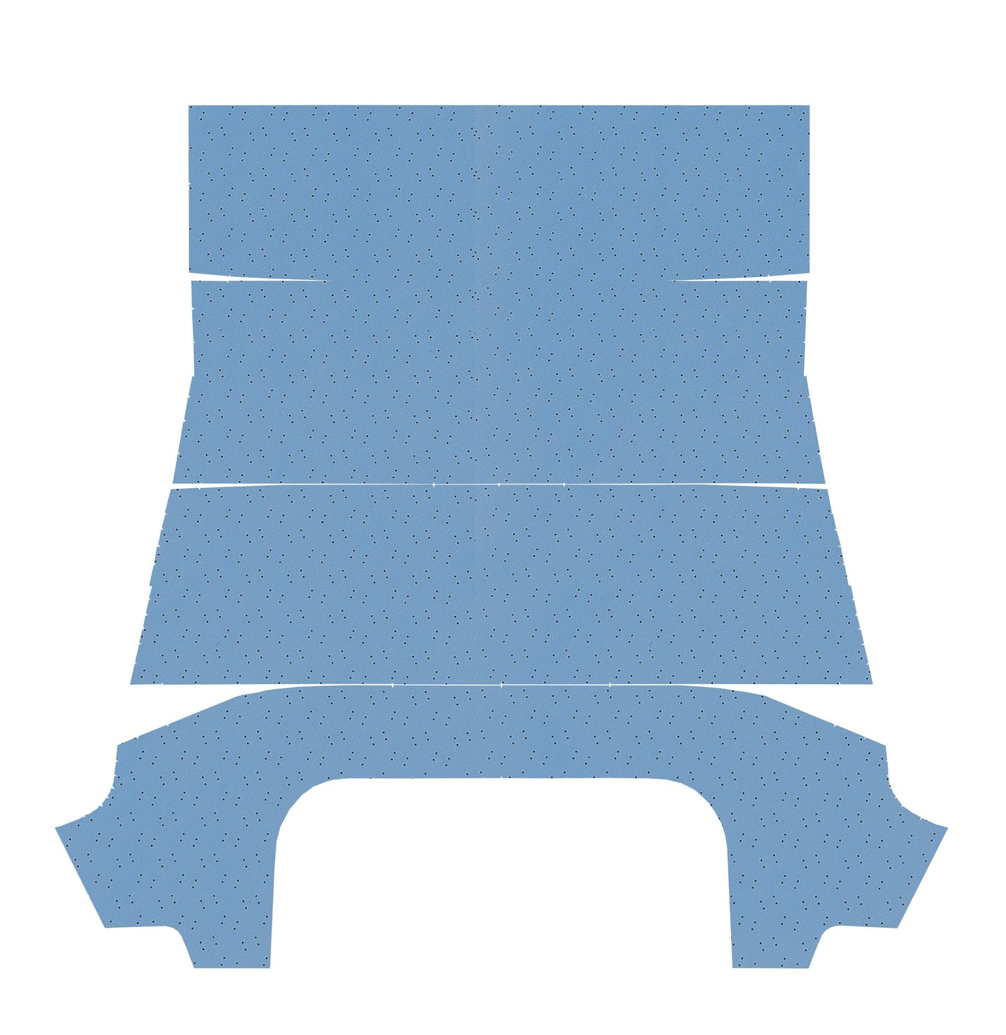 67-69 BARRACUDA HARDTOP HEADLINER (FINE PEMBROOK PERFORATED) - BRIGHT BLUE