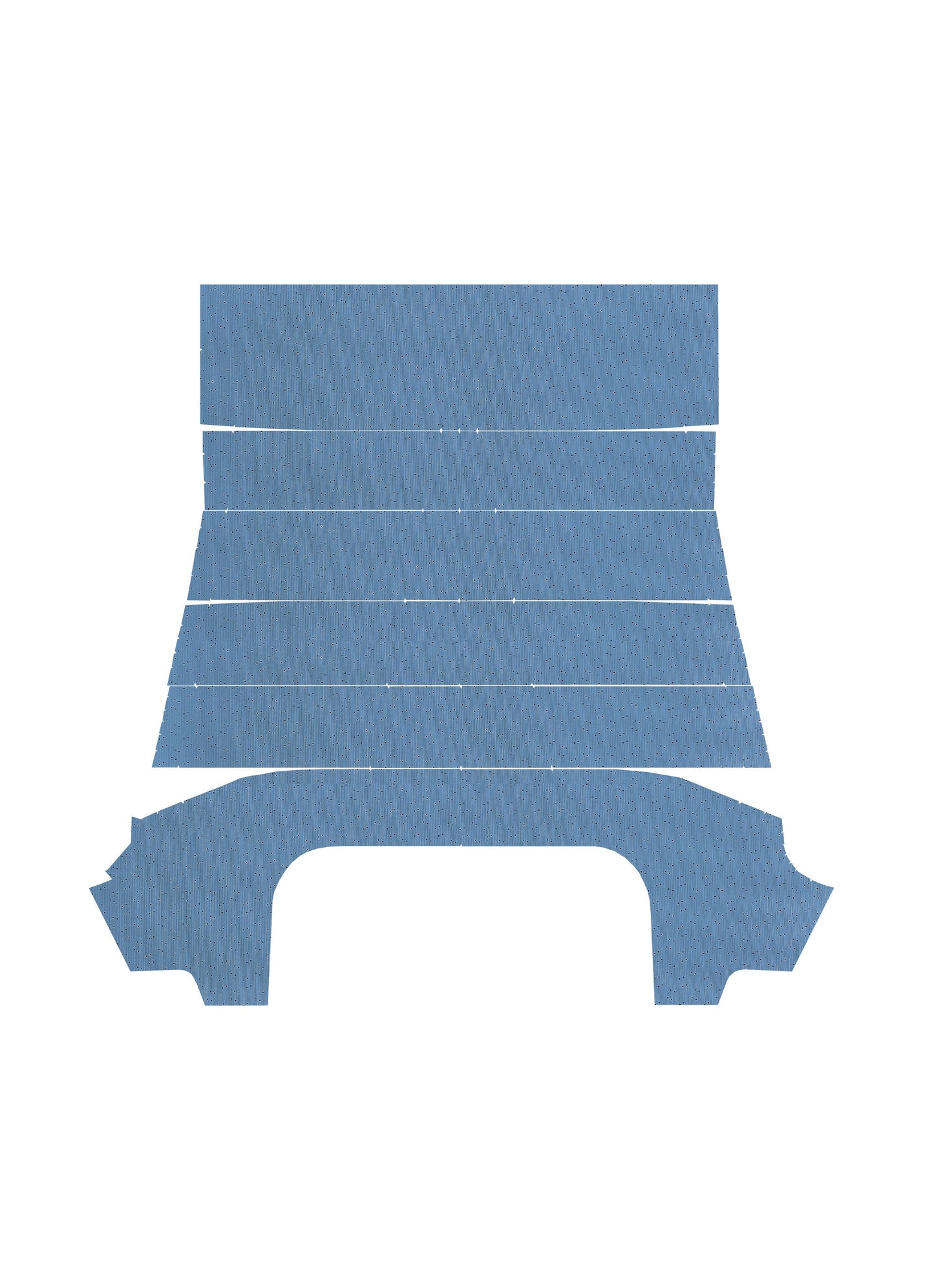 67-69 BARRACUDA HARDTOP HEADLINER (WEYMOUTH PERFORATED) - MEDIUM BLUE
