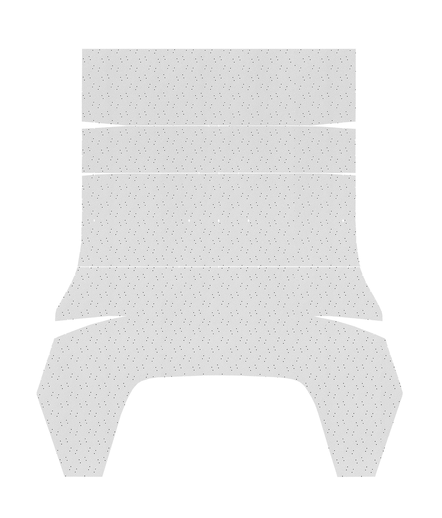 67-72 DART/SCAMP HARDTOP HEADLINER (FINE PEMBROOK PERFORATED) - WHITE