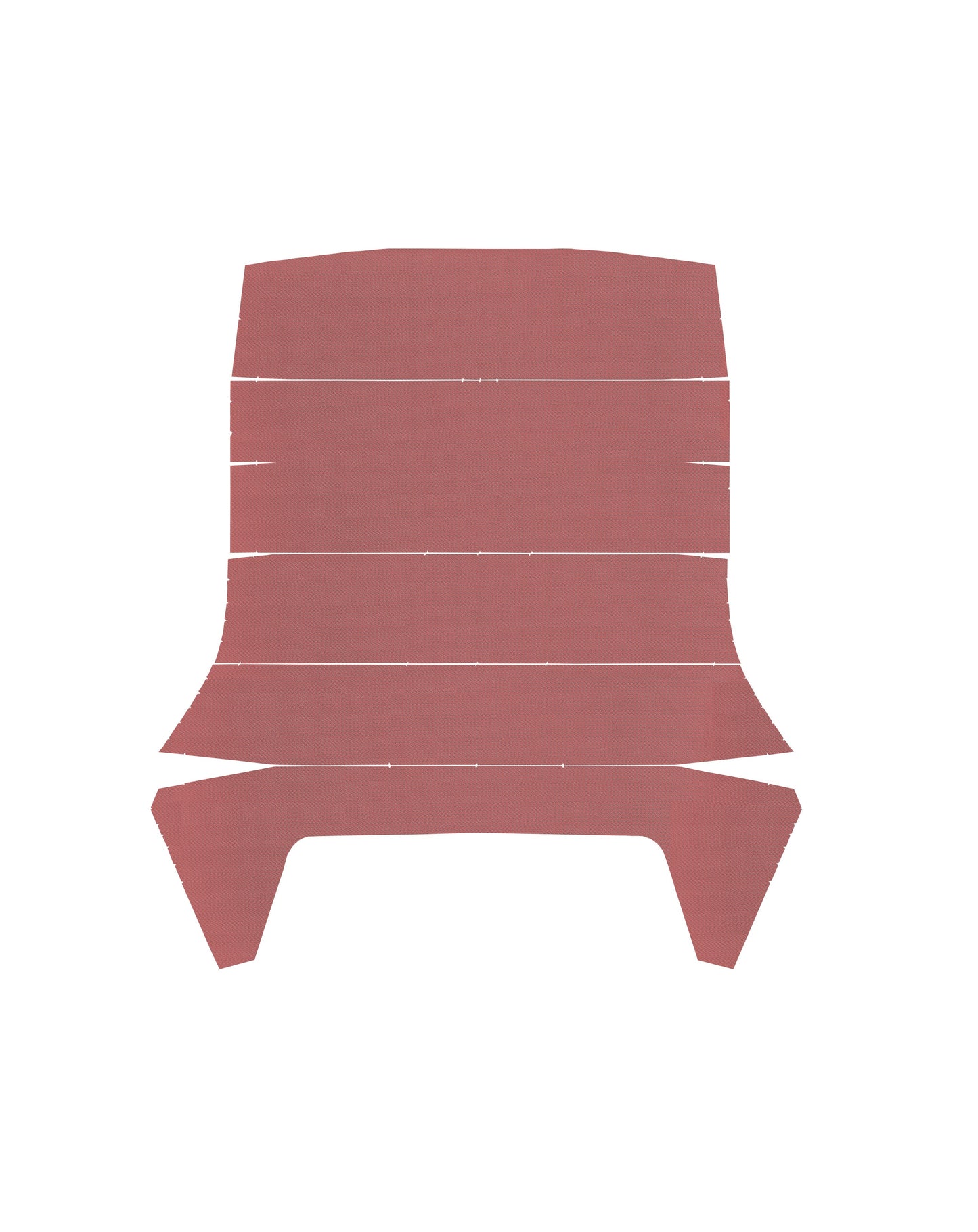 67 F-85/CUTLASS/442 SPORTS COUPE HEADLINER (BASKETWEAVE) - RED