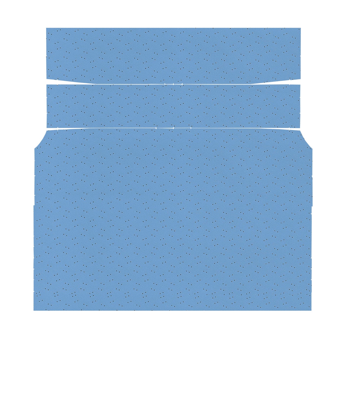 71-72 BARRACUDA HARDTOP '4-BOW' HEADLINER (FINE PEMBROOK PERFORATED) - BRIGHT BLUE