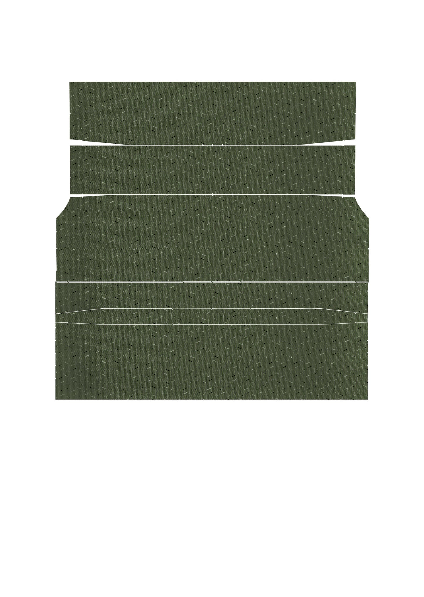 71-72 BARRACUDA HARDTOP '4-BOW' HEADLINER (WEYMOUTH PERFORATED) - GREEN