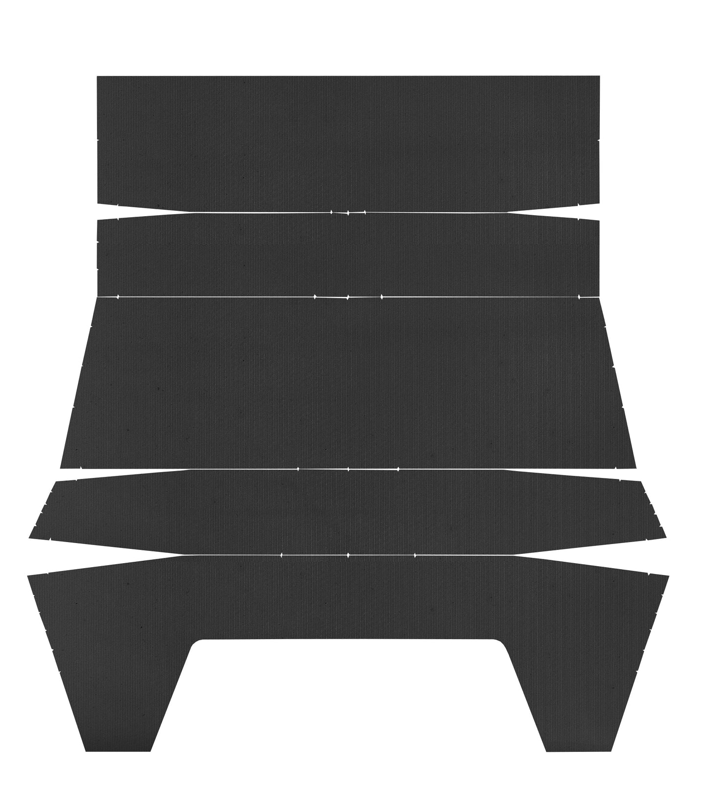 72-74 CHALLENGER HARDTOP HEADLINER (WEYMOUTH) - BLACK