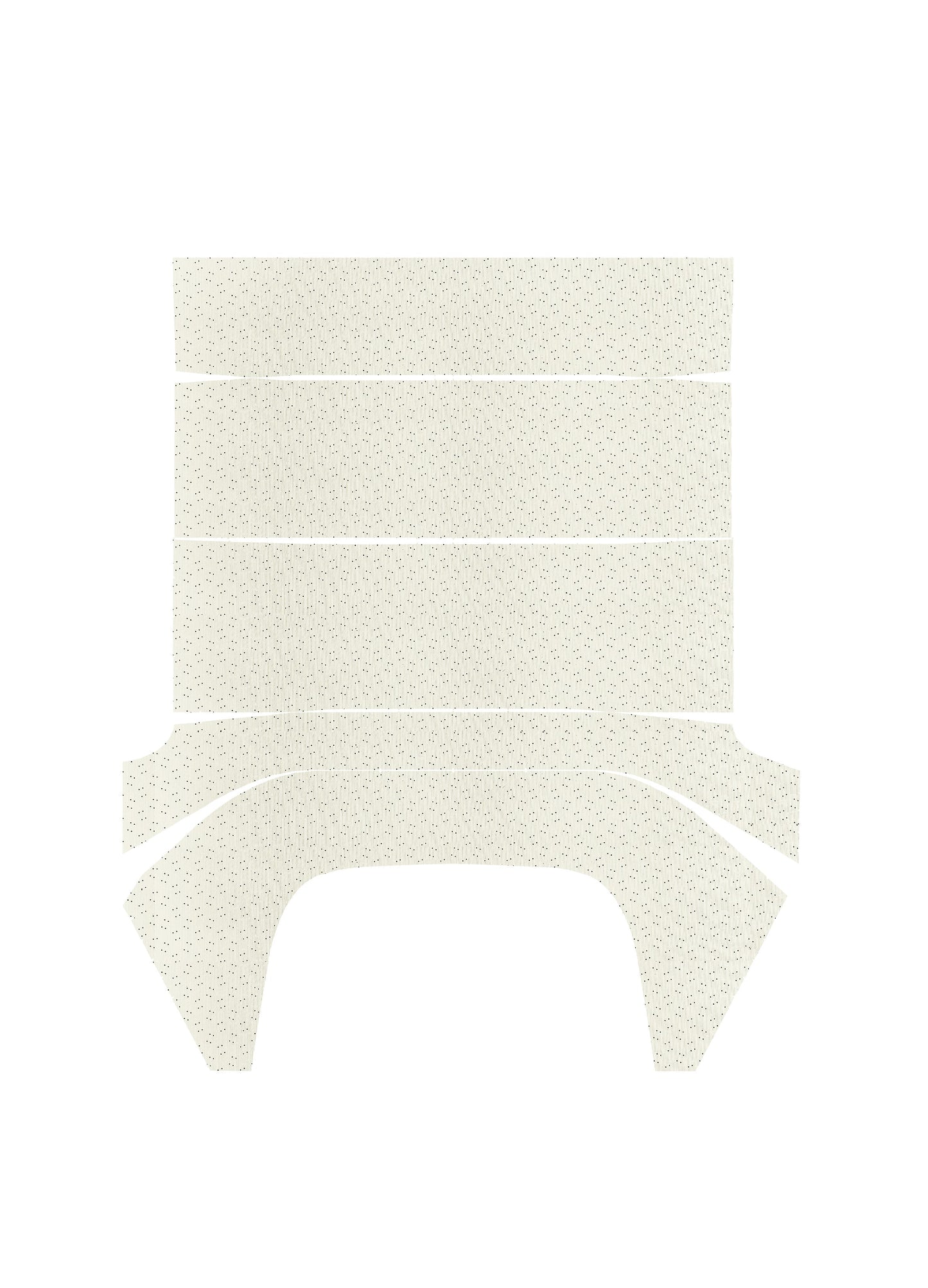 71-72 DUSTER/DEMON '4-BOW' HEADLINER (WEYMOUTH PERFORATED) - WHITE
