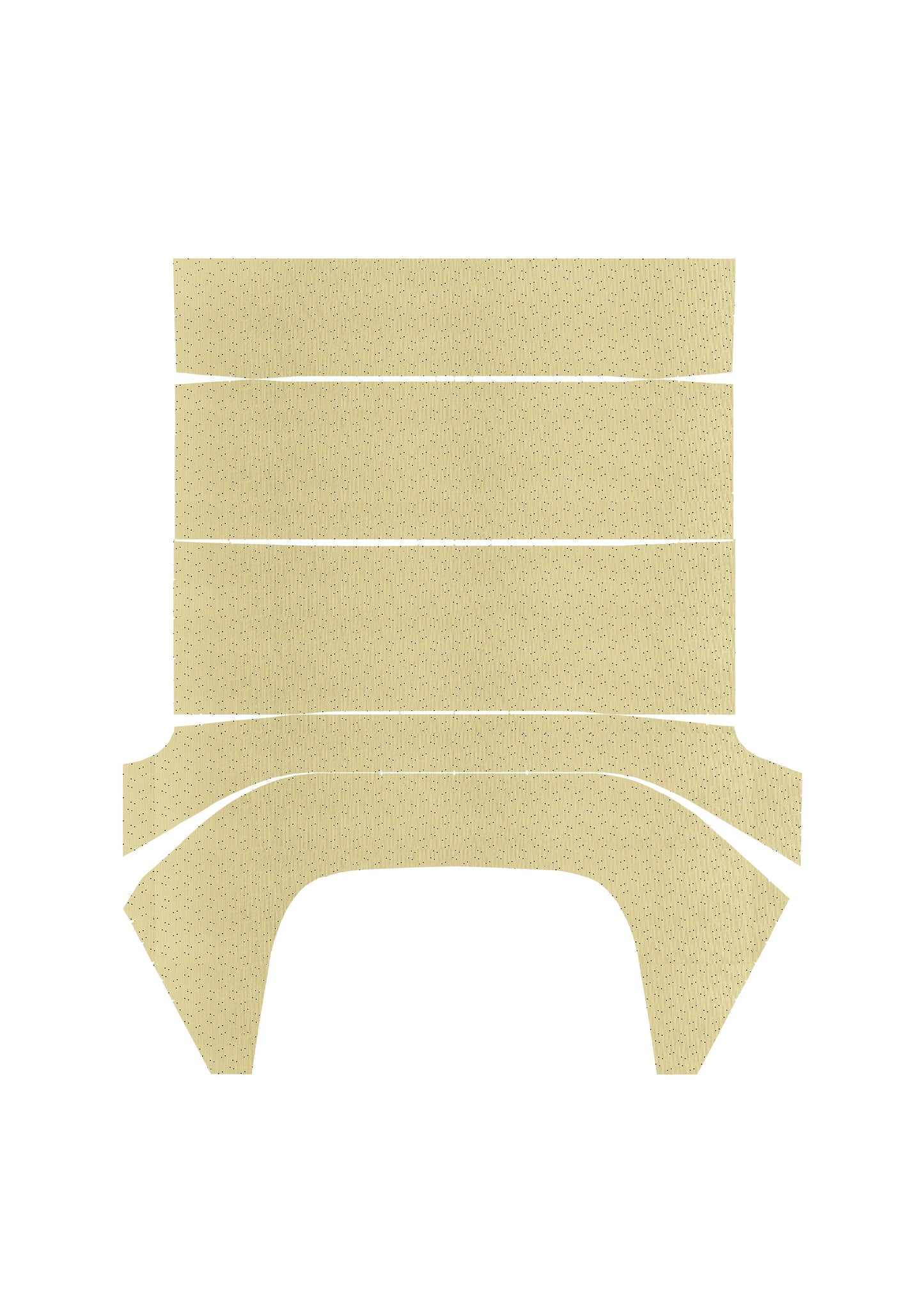 71-72 DUSTER/DEMON '4-BOW' HEADLINER (WEYMOUTH PERFORATED) - SANDALWOOD
