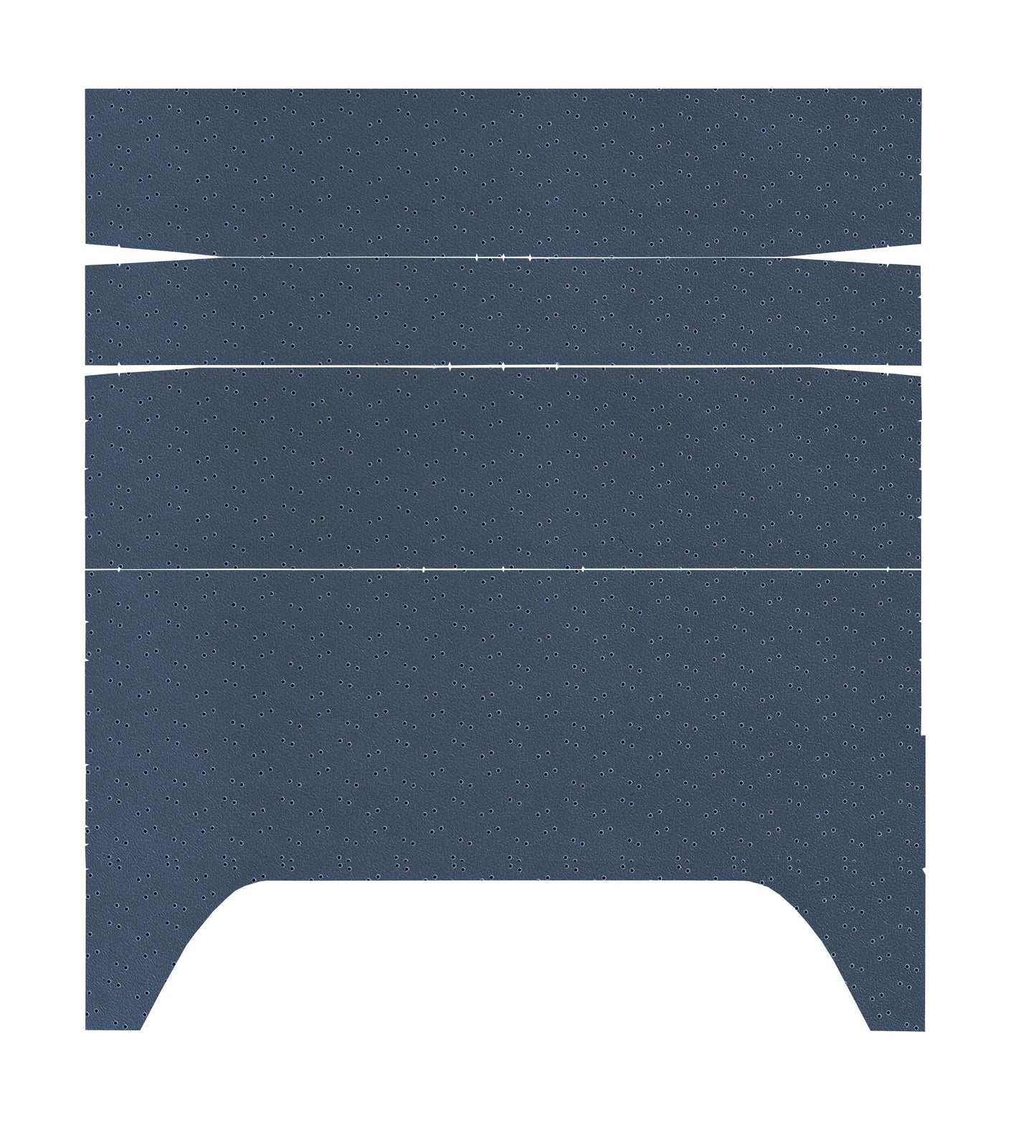 71-72 CHARGER/SATELLITE/ROADRUNNER/GTX '4-BOW' HEADLINER (FINE PEMBROOK PERFORATED) - DARK BLUE