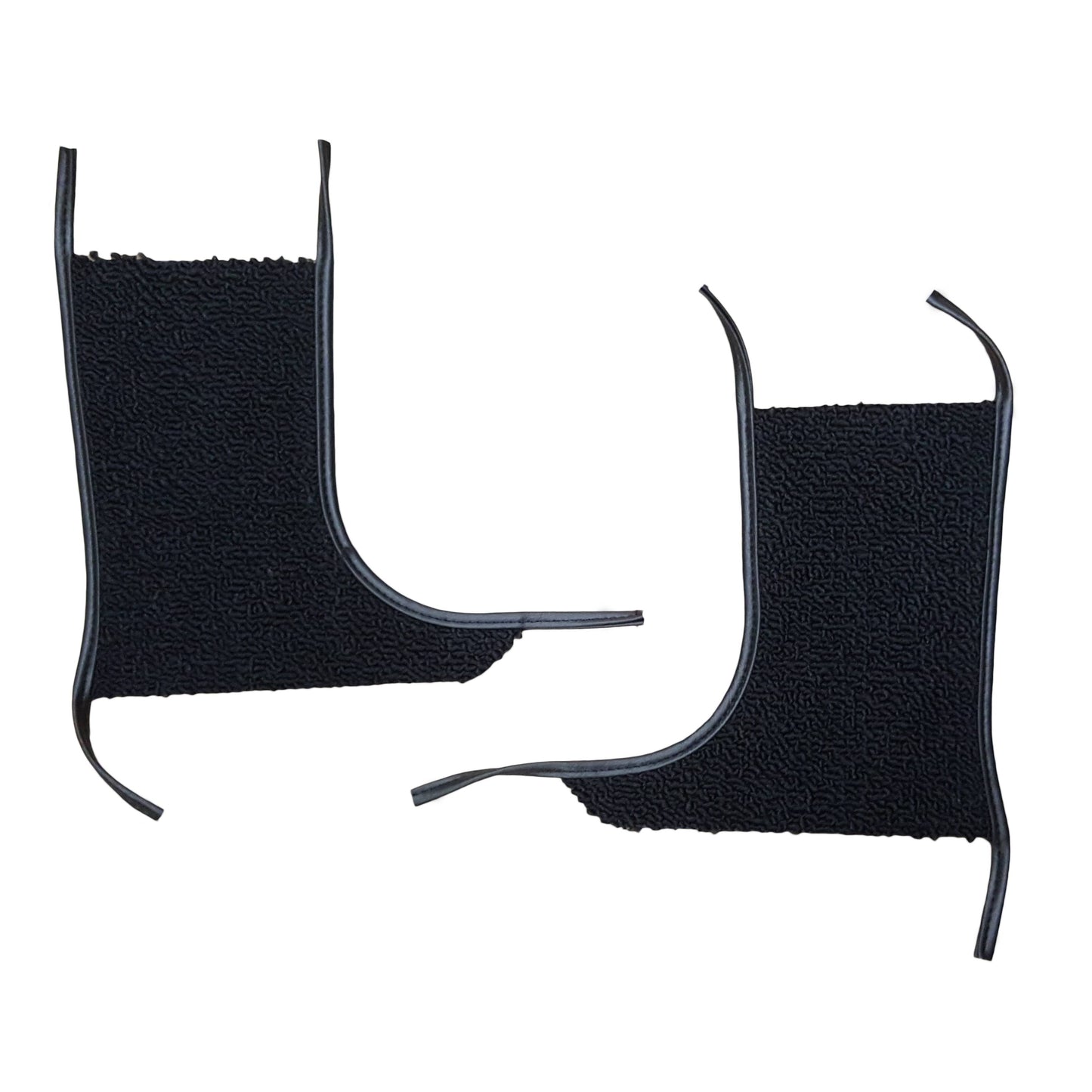 67 CUTLASS/442/SKYLARK/GS KICK PANEL CARPET WITH DRIVERSIDE FRESH AIR VENT & NO A/C - BLACK