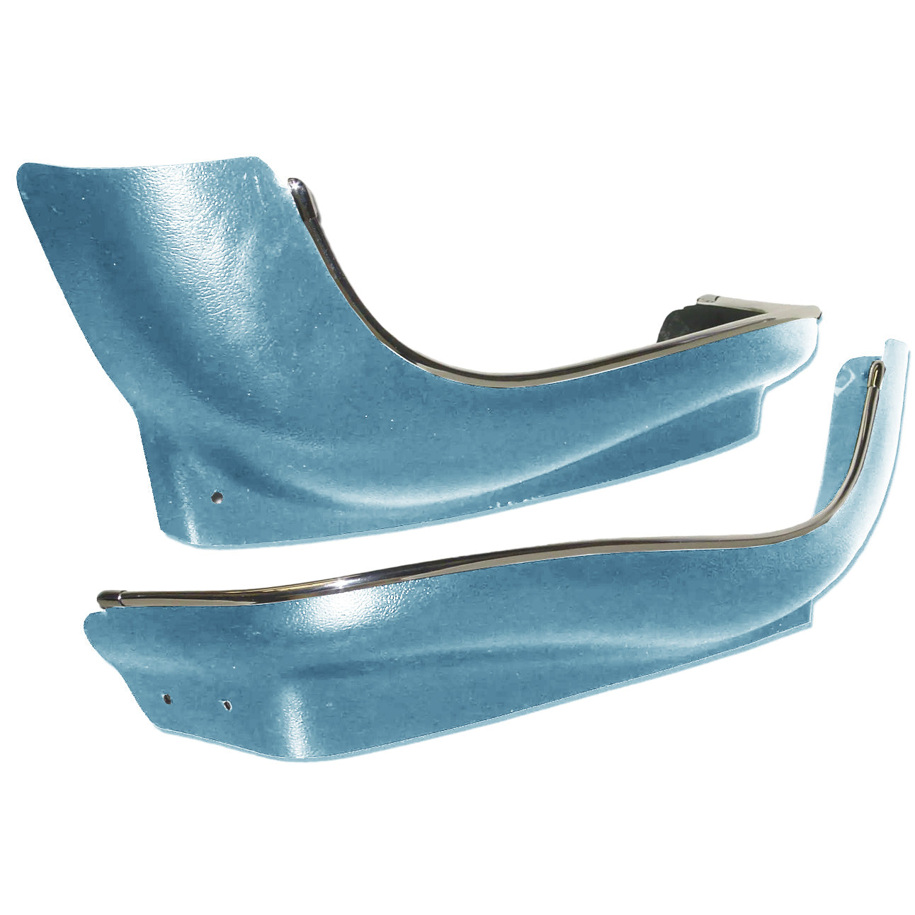 66-67 GM A-BODY BUCKET SEAT BASES - LIGHT BLUE