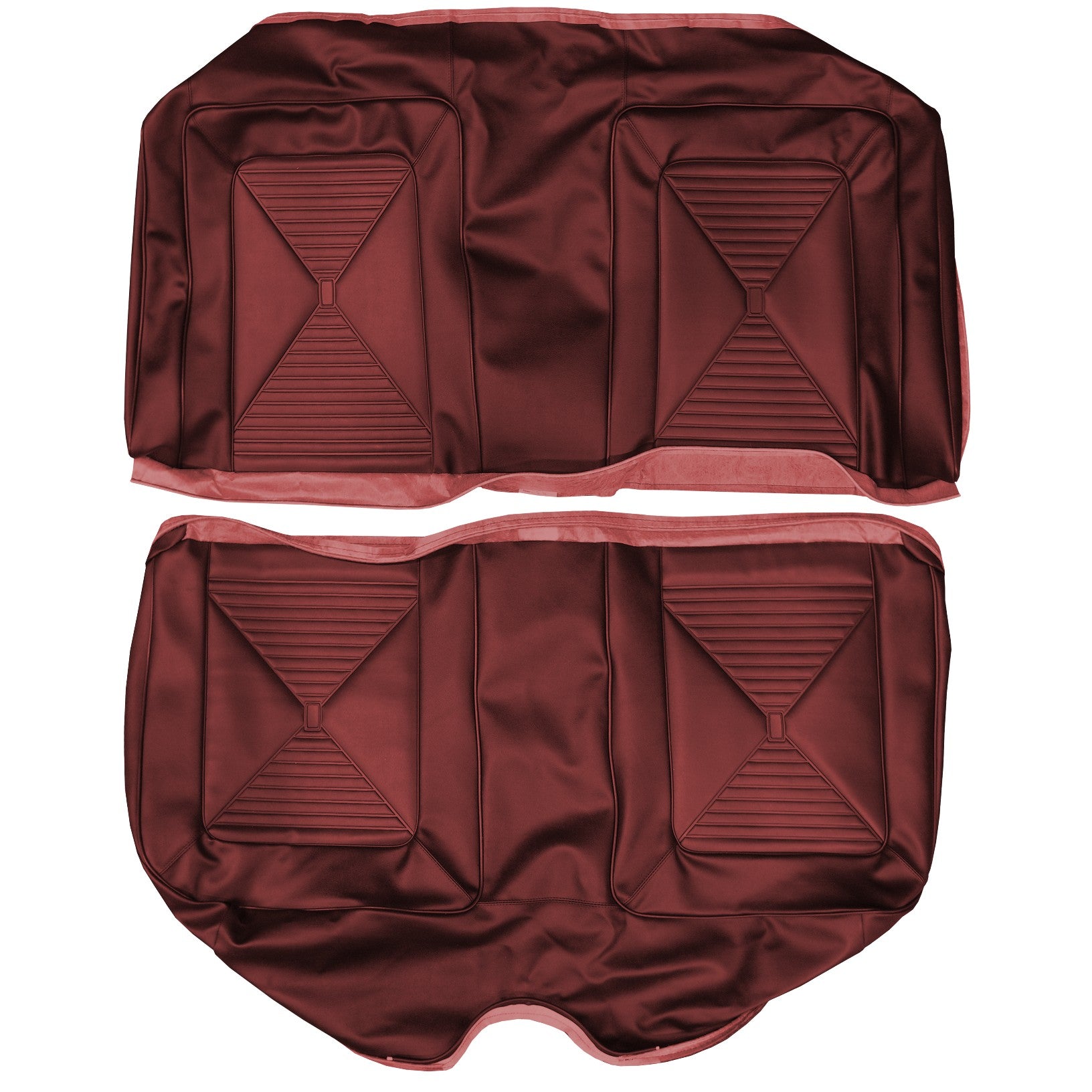 65 Dart Gt Hardtop Rear Seat Upholstery - Metallic Red - Legendary