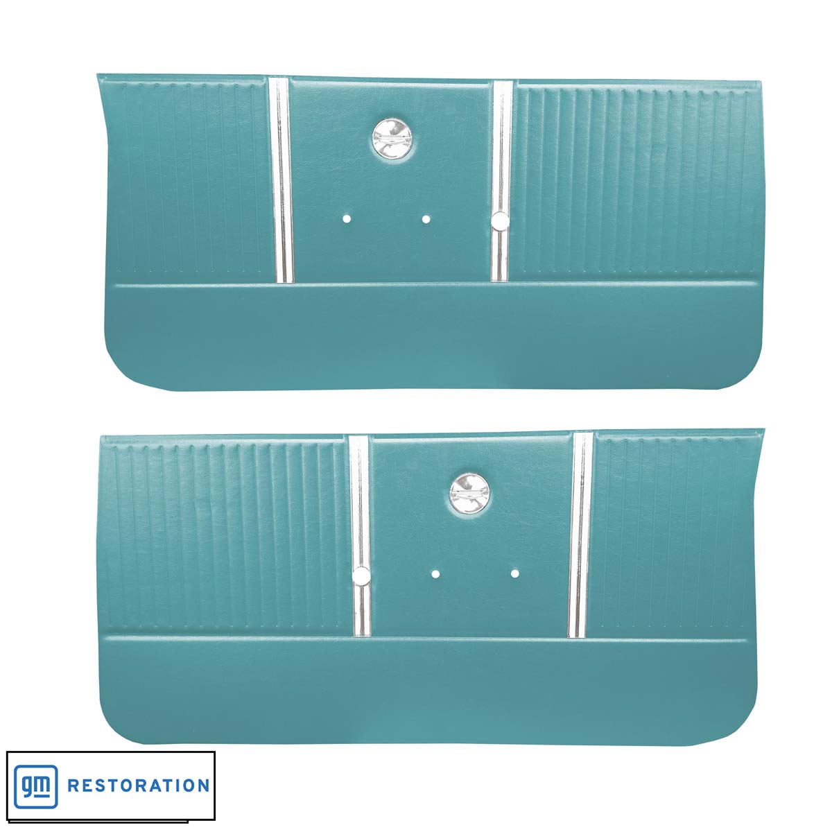 64 Chevelle/Malibu Front Door Panels - Srm Light Aqua - Legendary