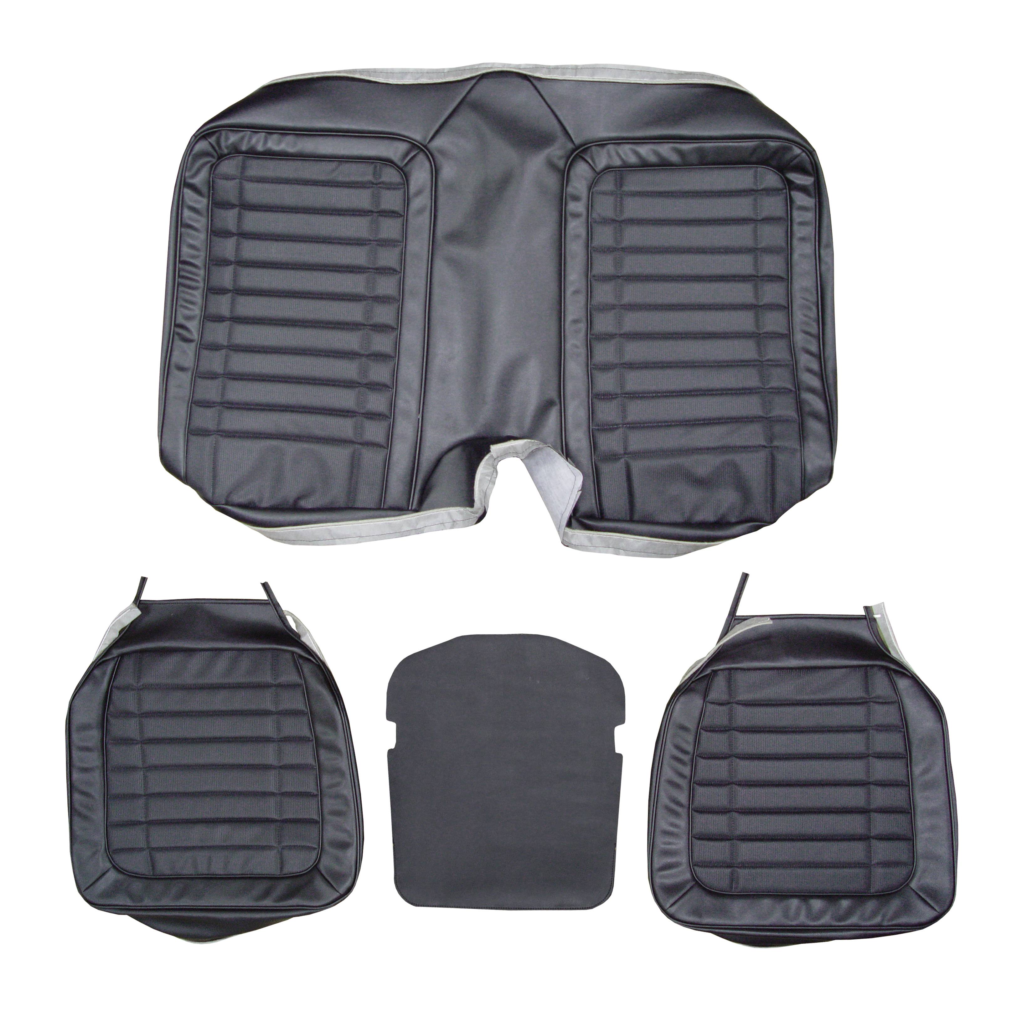 1970-81 Firebird Camaro Trans Am Rear Seat Center Hump Cover – Black Vinyl – REM Auto