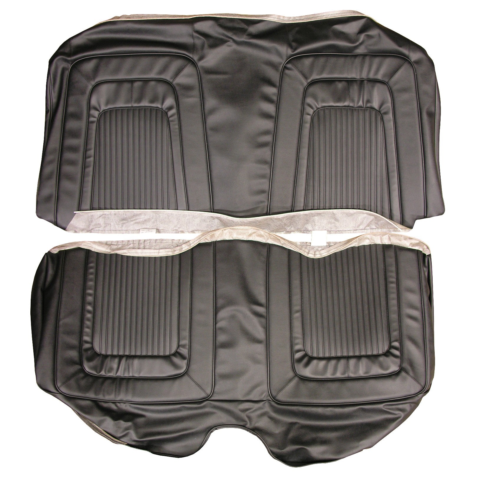 65 Coronet 500 Hdt Rear Bench Upholstery - Black - Legendary Auto