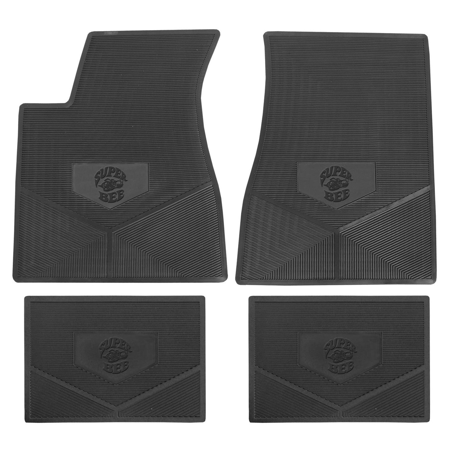 71 SUPERBEE FLOORMATS AUTOMATIC - BLACK