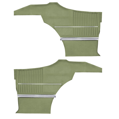 69 CUTLASS 'S'/442 SPORTS COUPE REAR PANELS (UNASSEMBLED) - GREEN